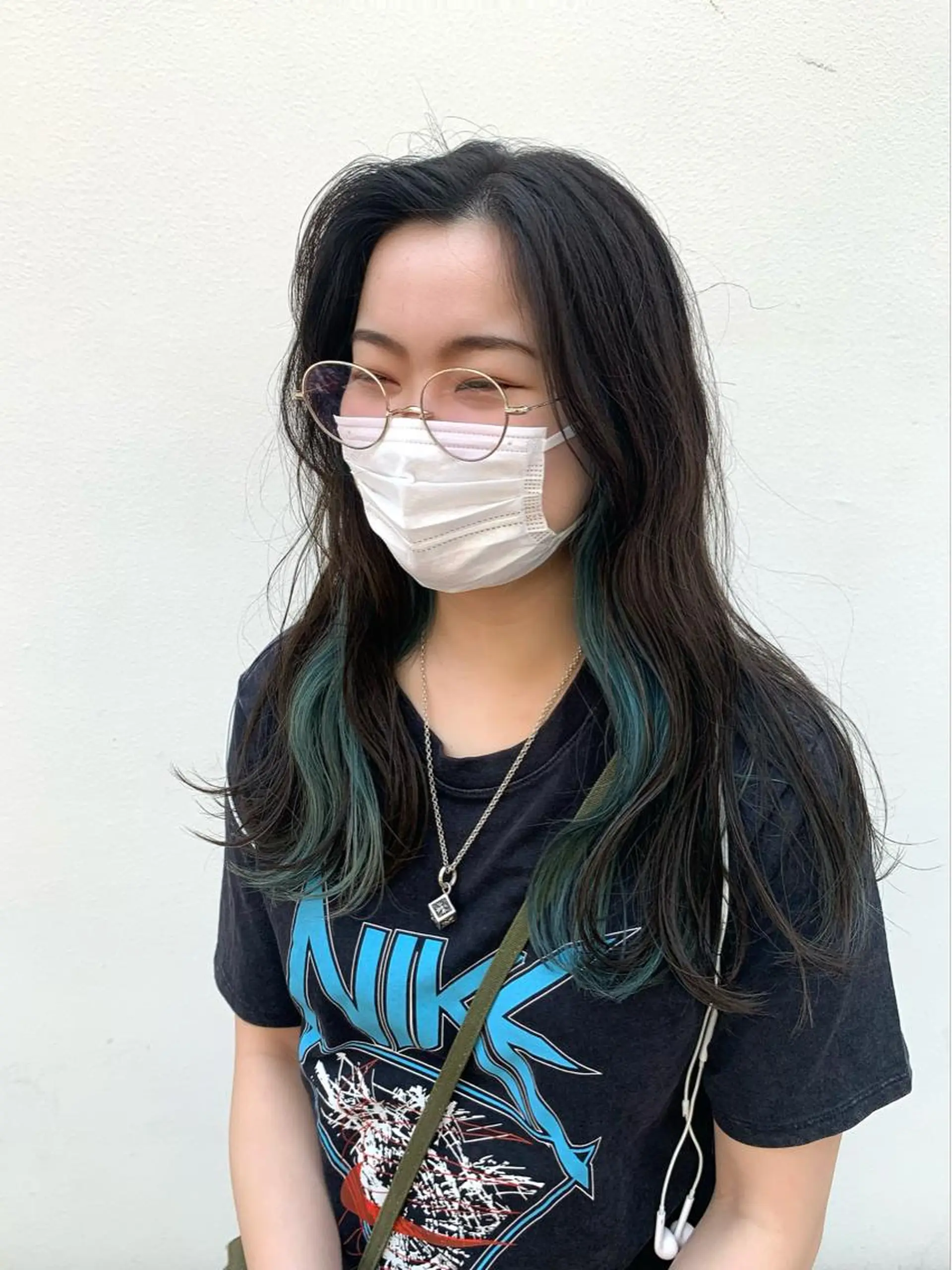 セミロング カラー ヘアアレンジ ブルーカラー カット ヘアカラー トリートメント ヘッドスパ ヘアセット 〽️magico/ ウルフDaiki〽️のヘアスタイル