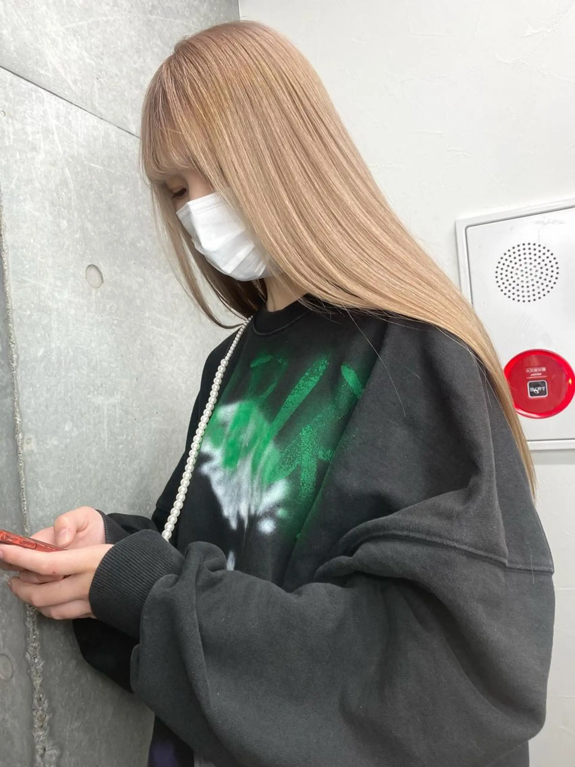 セミロング カラー ヘアアレンジ ブリーチ ケアブリーチ ダブルカラー ハイライトカラー イルミナカラー ヘアカラー トリートメント ヘアセット 🌷FUKA🌷 まろやかハイトーンのヘアスタイル