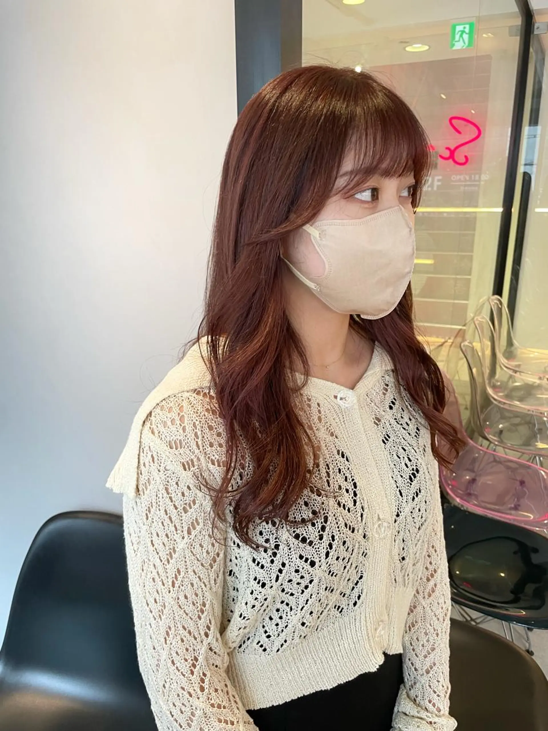 セミロング カラー ボブ/パーマ 古家 佑真のヘアスタイル