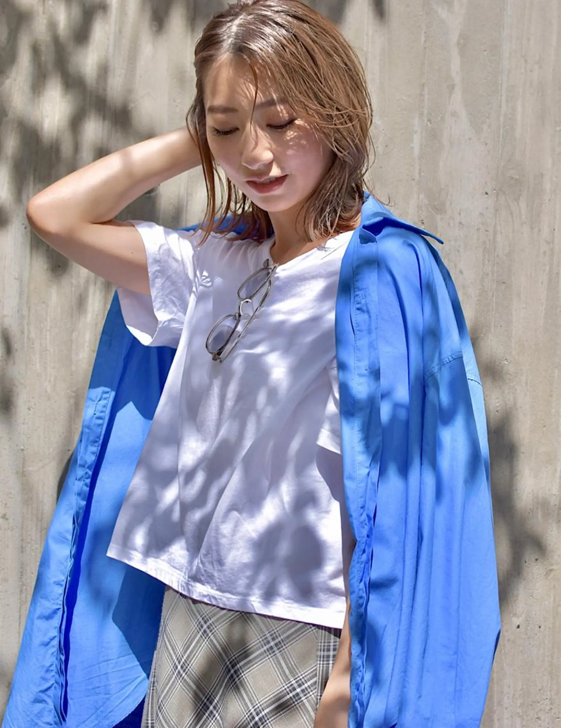 ミディアム カット ヘアカラー トリートメント hoNua. 栄/透明感カラーのヘアスタイル