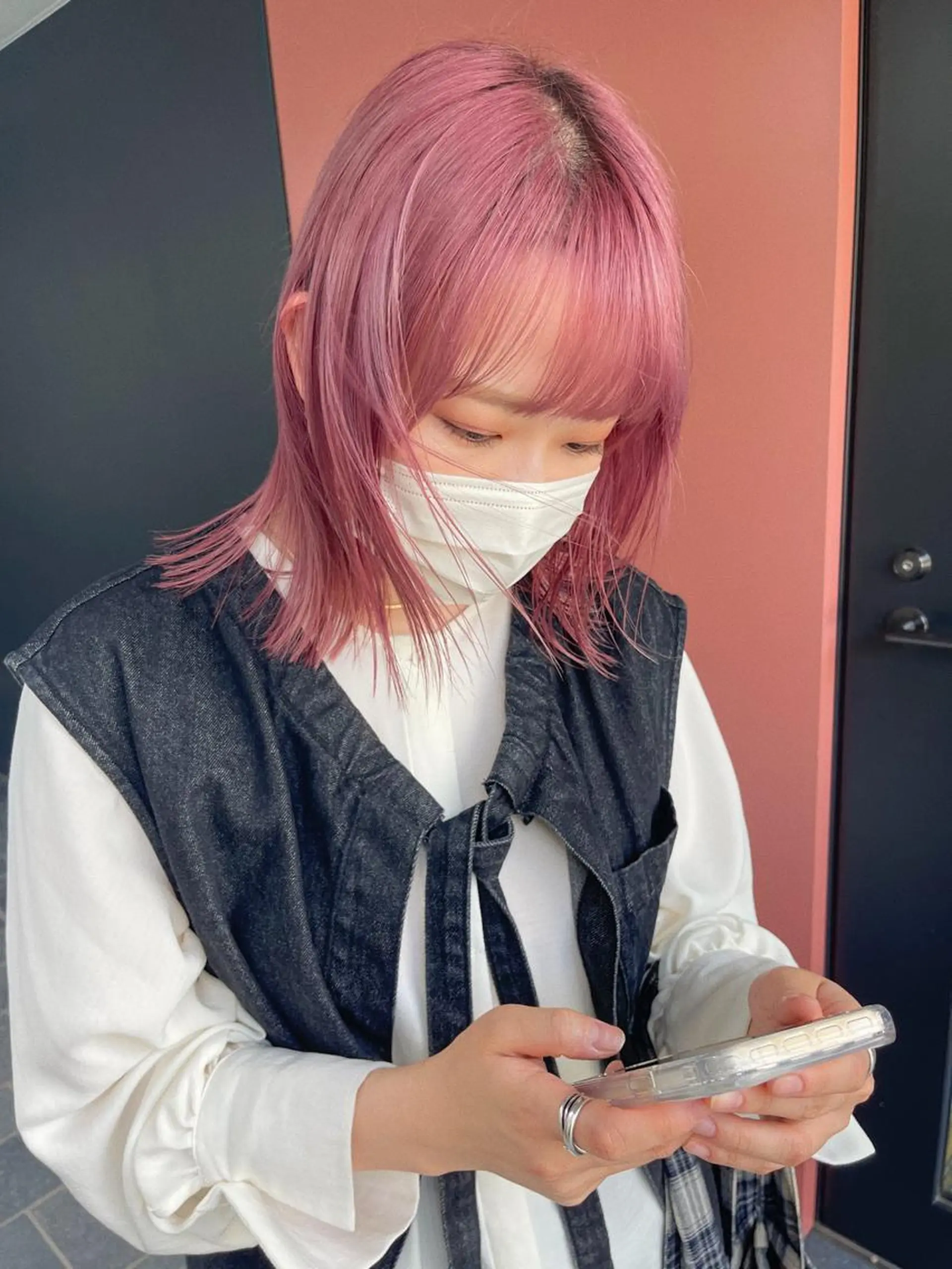 カラー 鶴井 美空のヘアスタイル