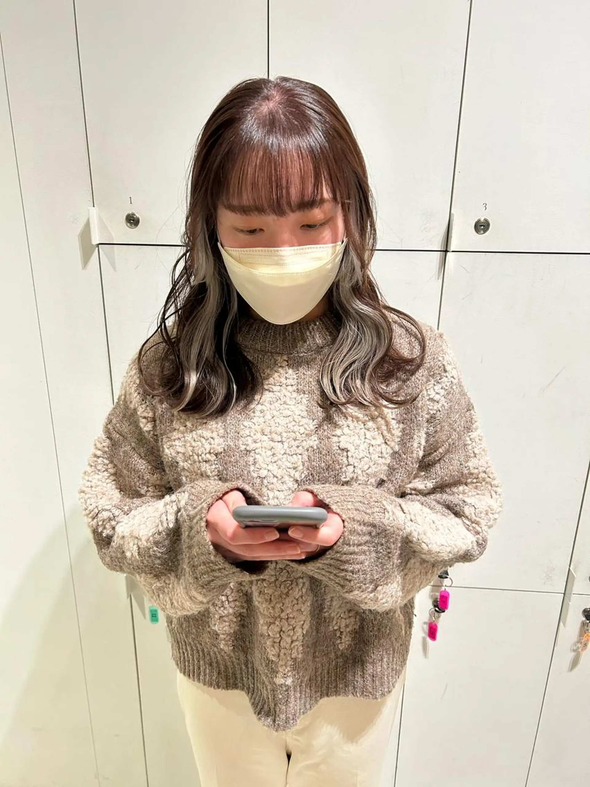 ミディアム カラー ブリーチ ヘアカラー 透明感カラー🫧 nanohaのヘアスタイル