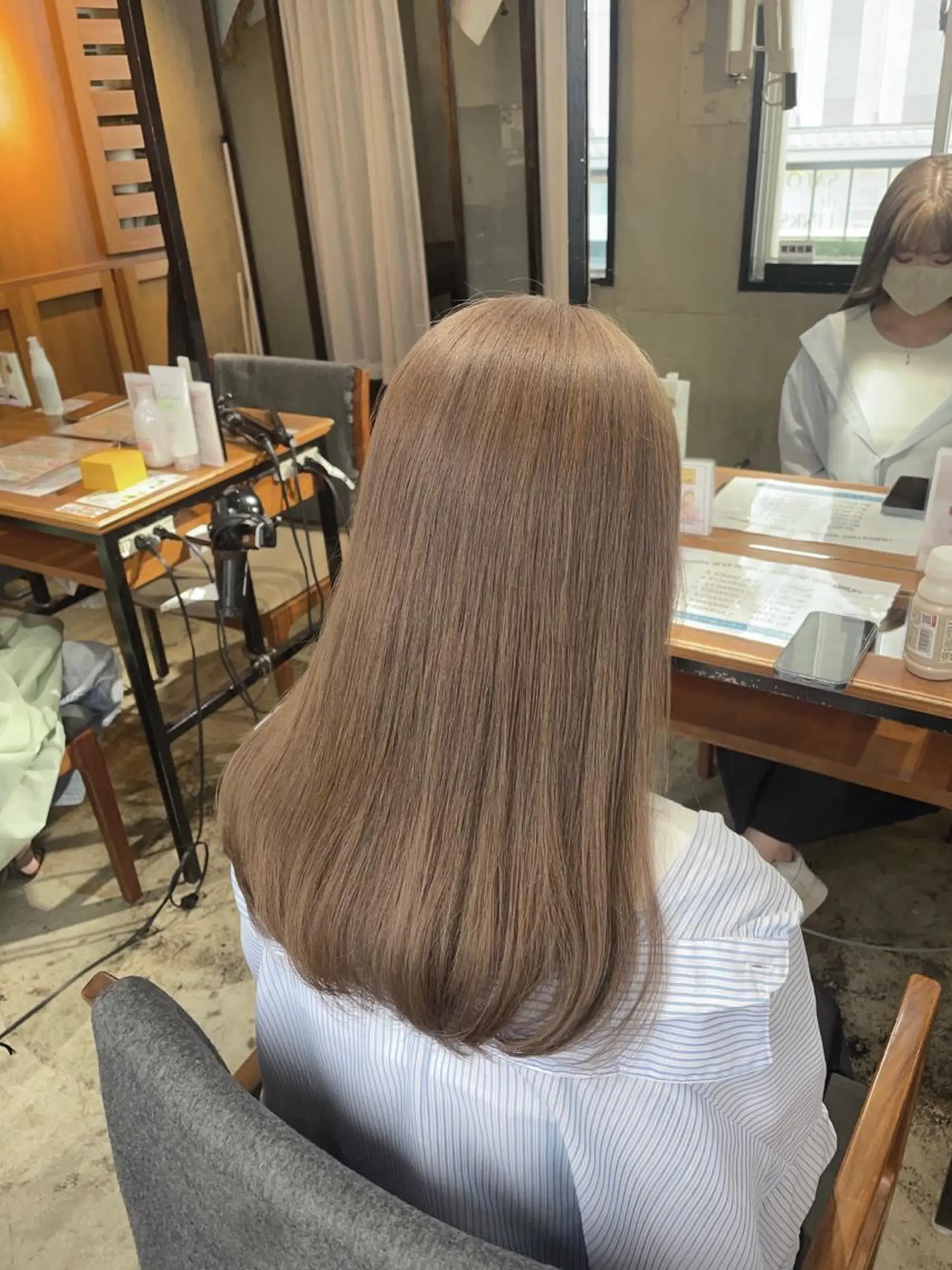 ロング カラー ヘアカラー トリートメント 梅田美容室 山崎海波のヘアスタイル