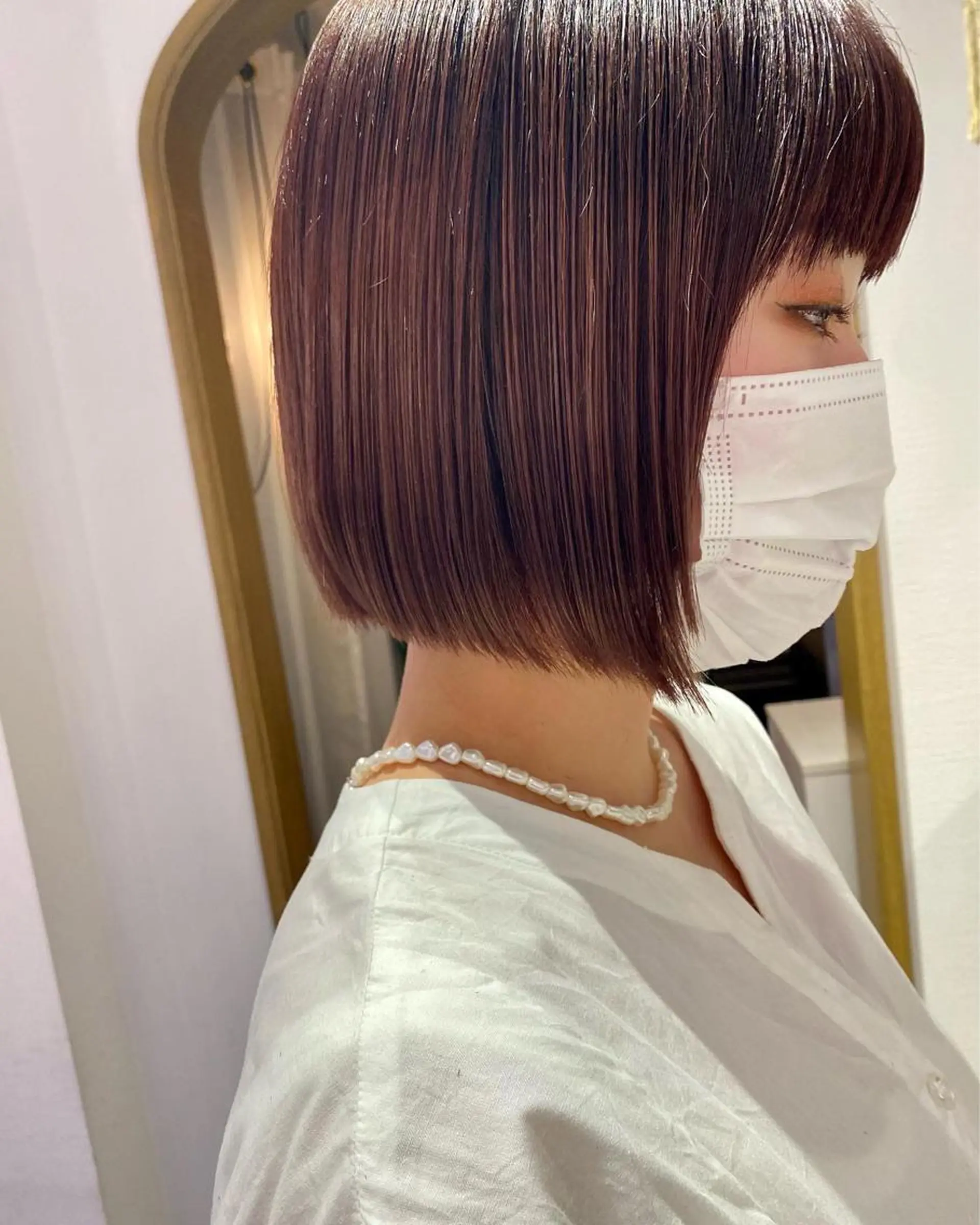 ショート 顔周り/ブリーチなし /縮毛矯正🫧伊勢のヘアスタイル