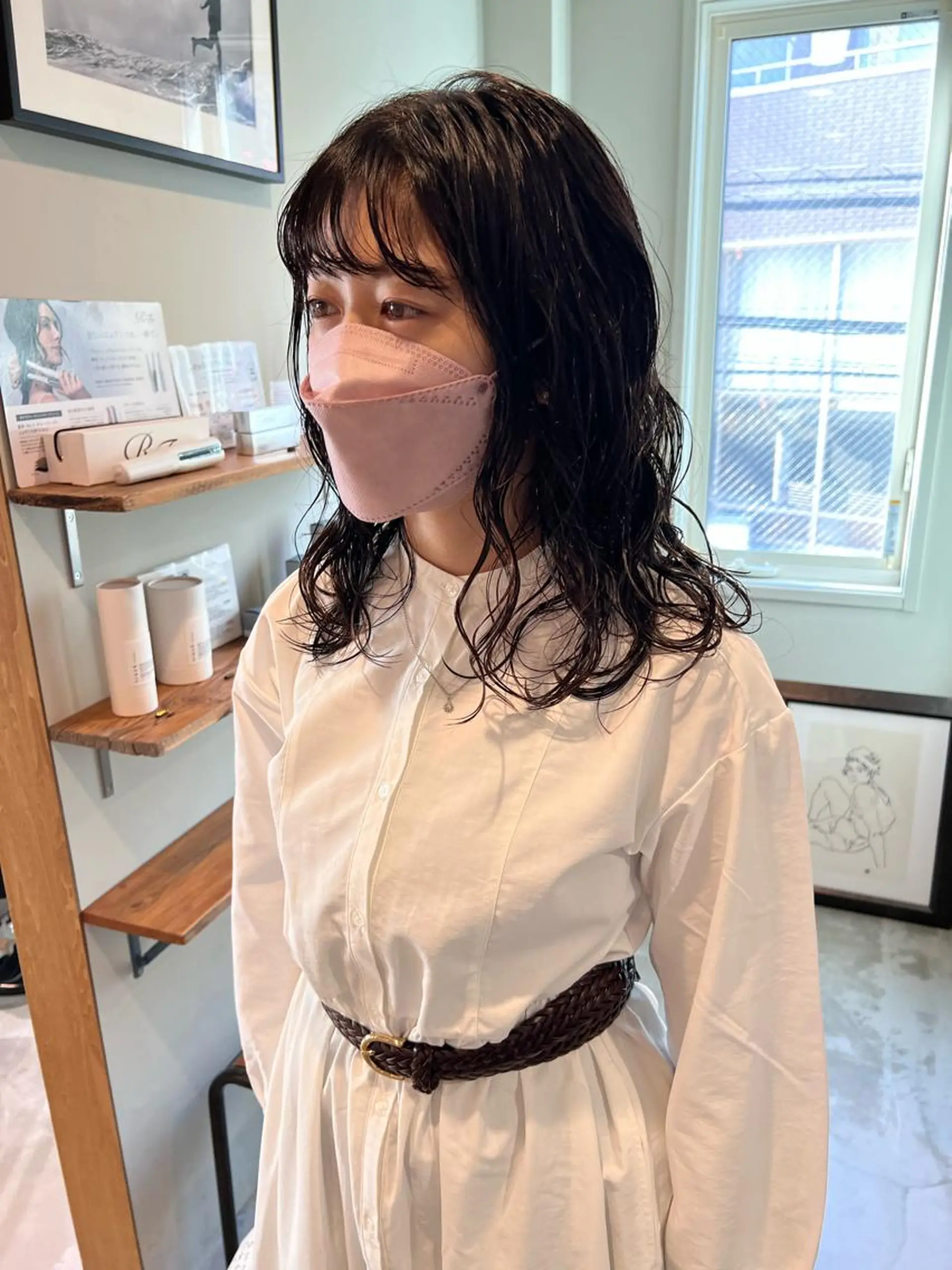 ミディアム パーマ ミディアムパーマ /癖毛パーマのヘアスタイル