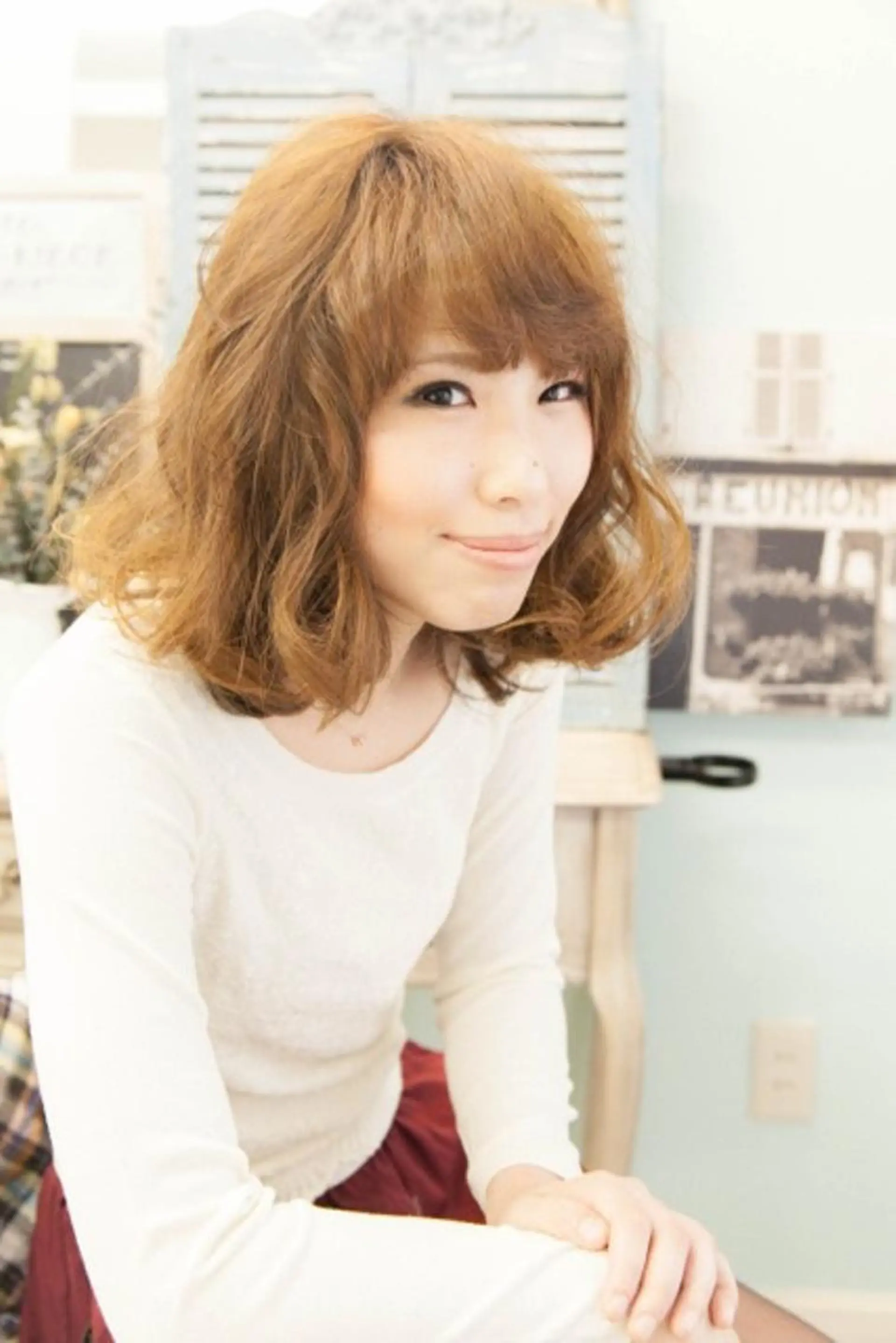 ミディアム セミロング カラー パーマ ボブ TOSHIO ICHIMURAのその他イメージ