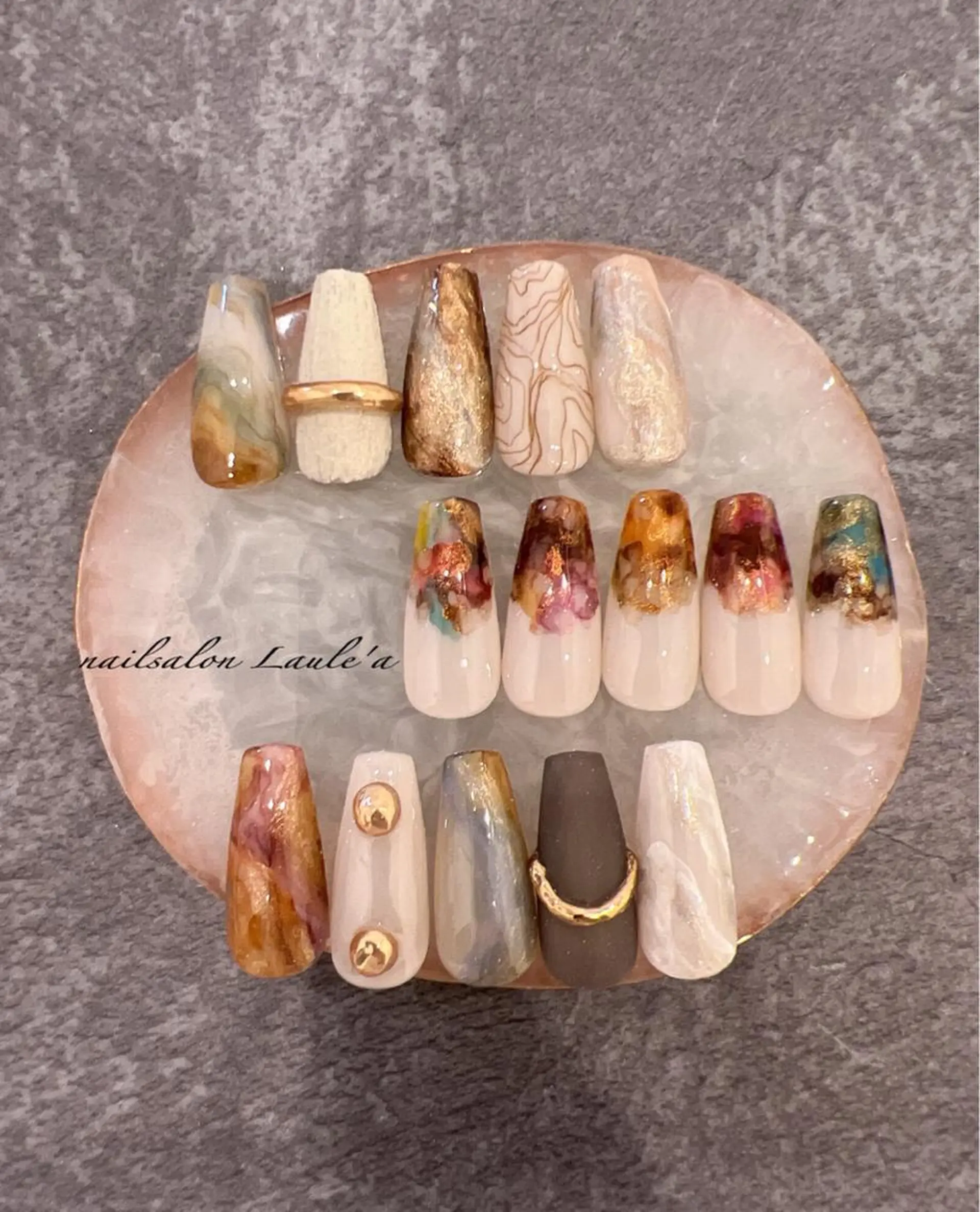 ネイル アートネイル ハンドネイル nailsalon Laule'aのネイルデザイン