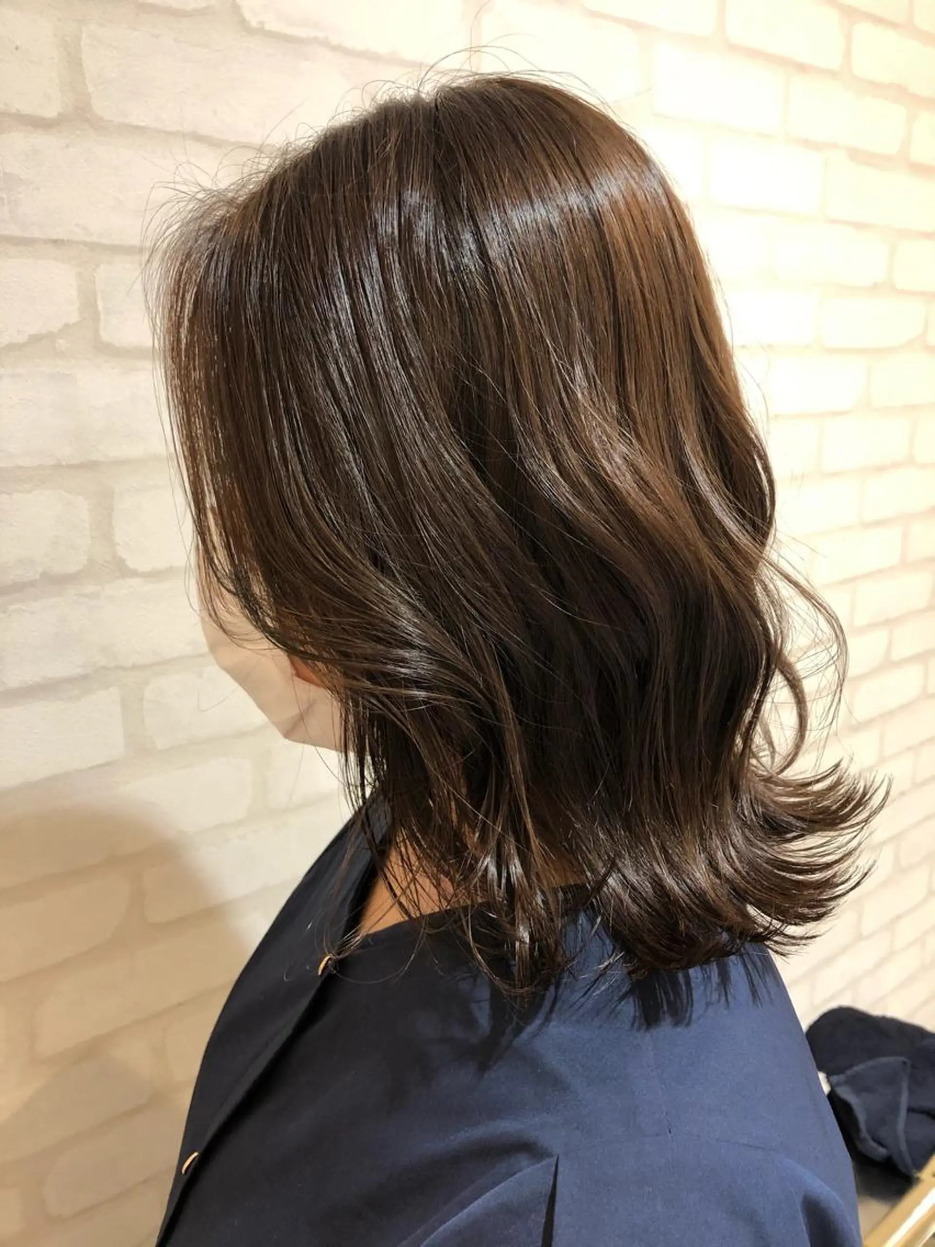 ミディアム ヘアカラー あだち ゆかのヘアスタイル