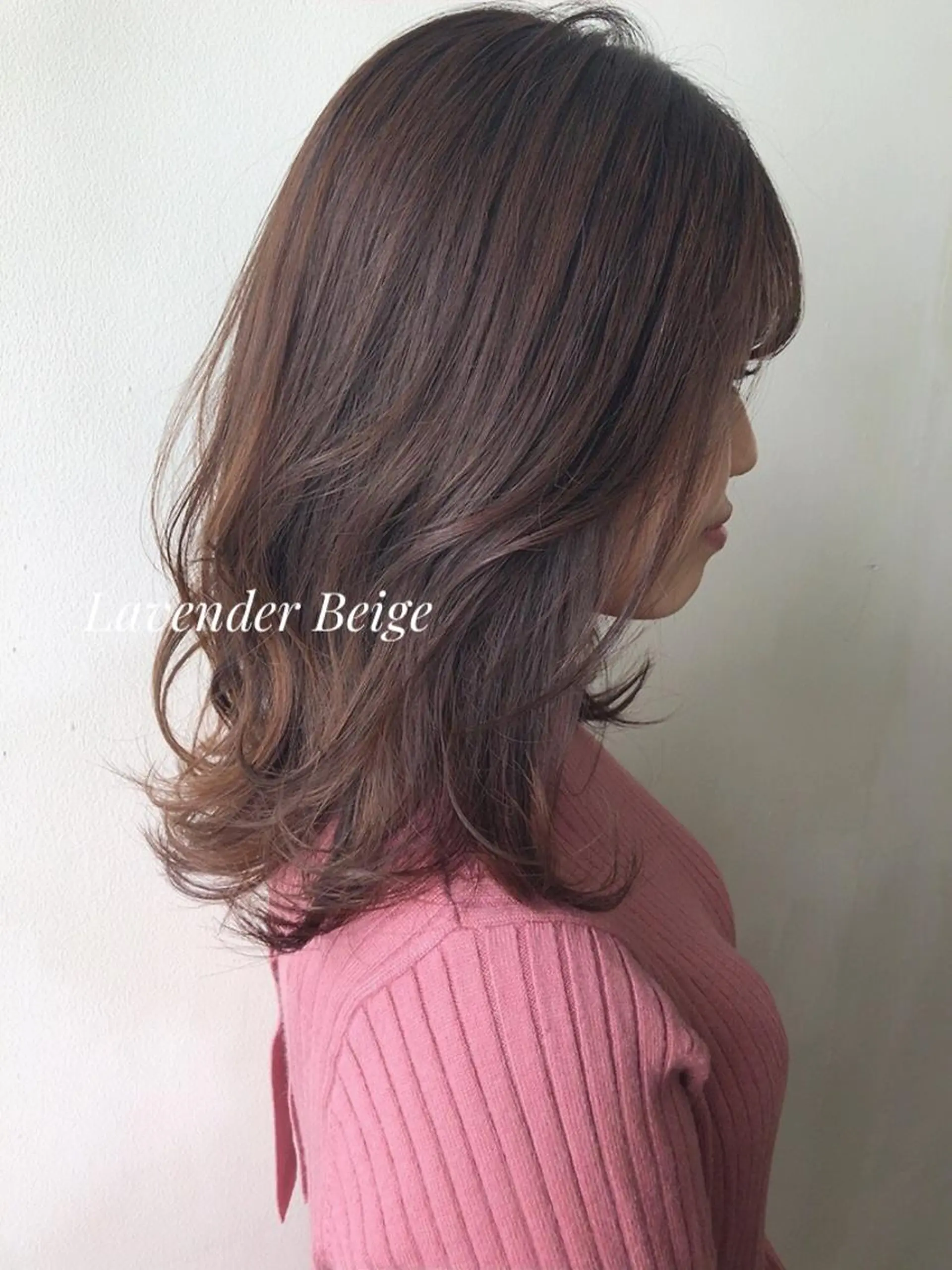 ミディアム ヘアカラー トリートメント ヘアセット ✨透明感ケアカラー✨ 長野ゆきなのヘアスタイル