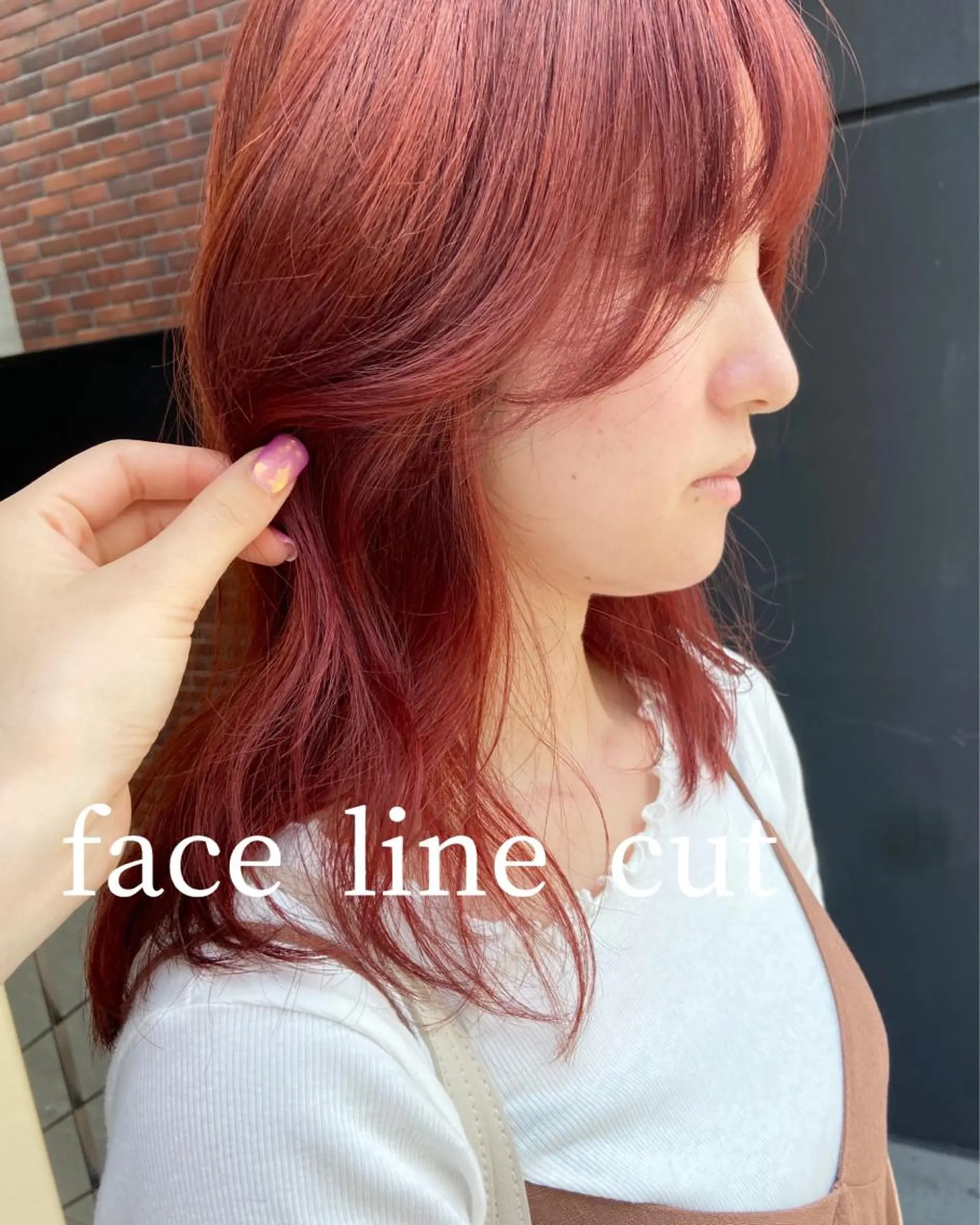 セミロング カラー ヘアアレンジ 顔周りカット Trip 大名所属・Trip大名 AZUのヘアスタイル