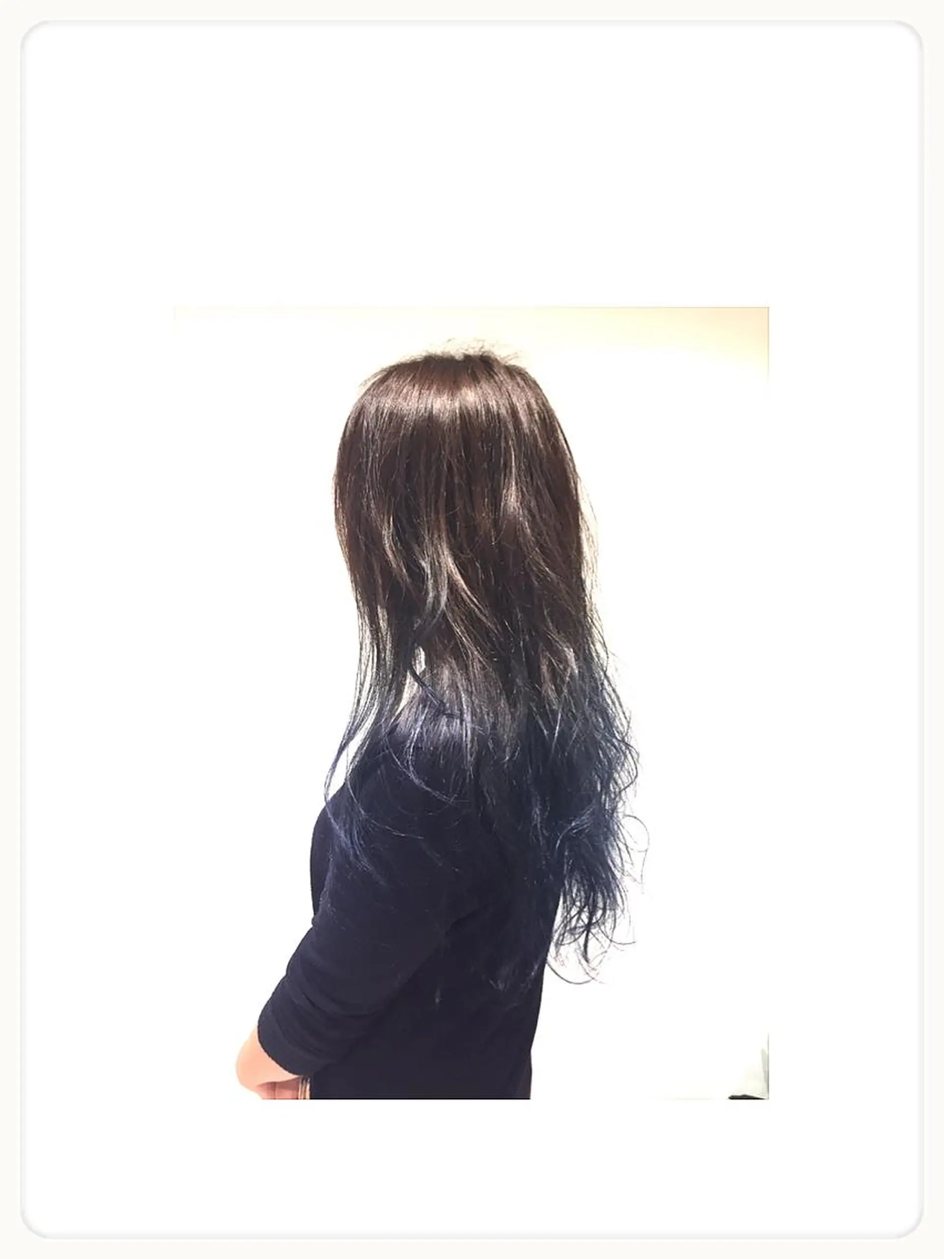 ロング カラー ヘアアレンジ ブルーカラー グラデーションカラー メンズパーマ特化/ メッシュ/薫/店長のヘアスタイル