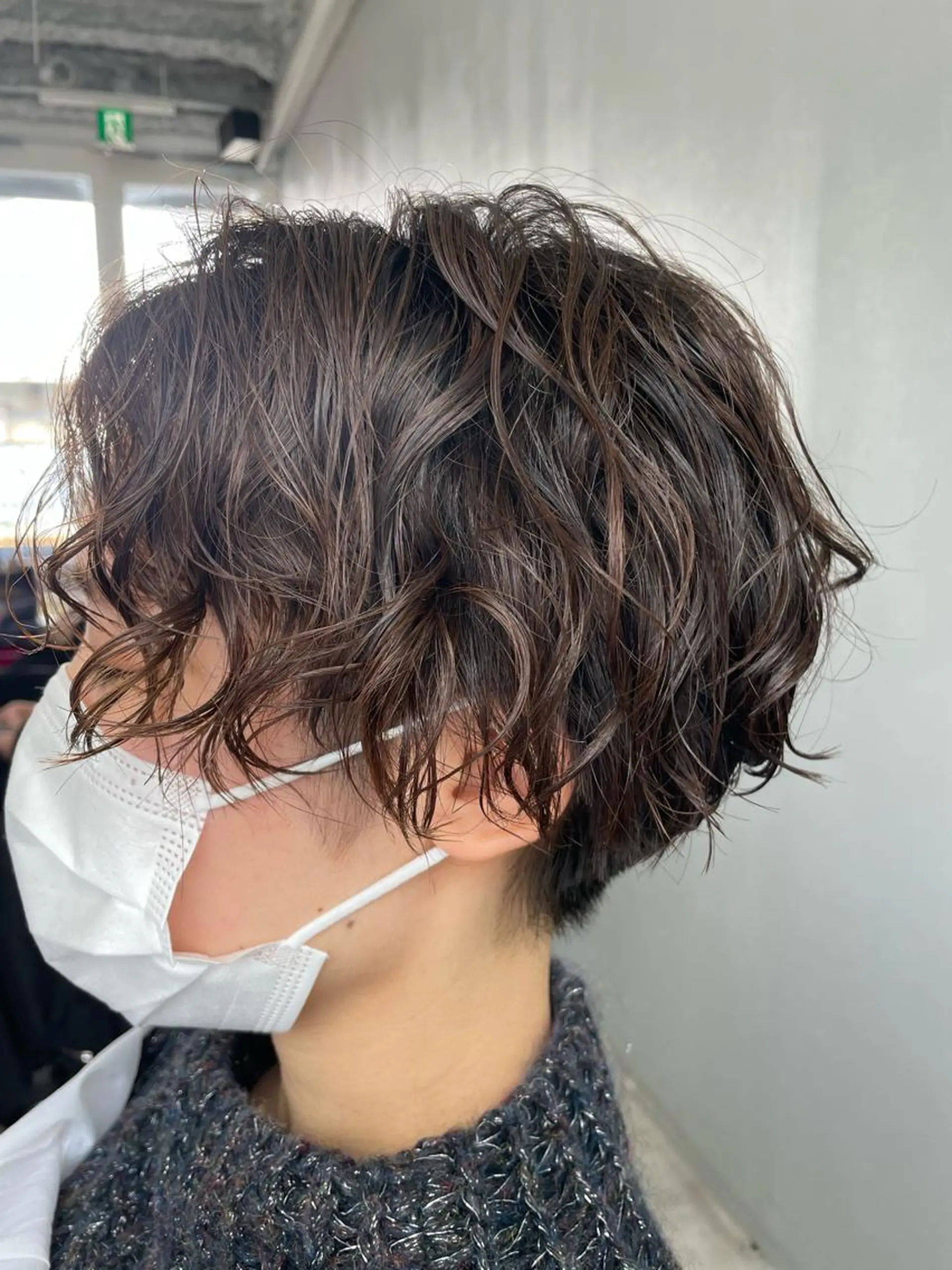 ショート パーマ ハンサムショート ショートヘア カット パーマ トリートメント ブリーチなし透明感 タケザワミキのヘアスタイル