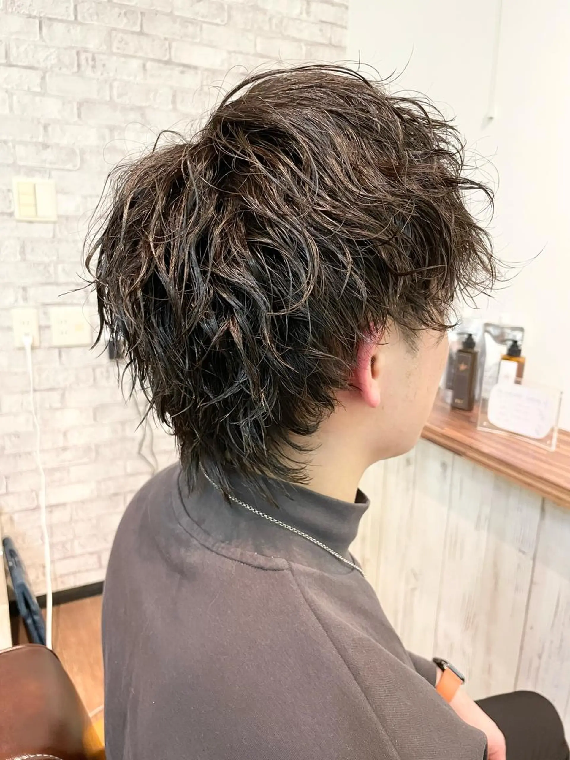 パーマ メンズ メンズウルフカット ウルフカット カット パーマ ✨髪質改善✨ HIROTOのヘアスタイル
