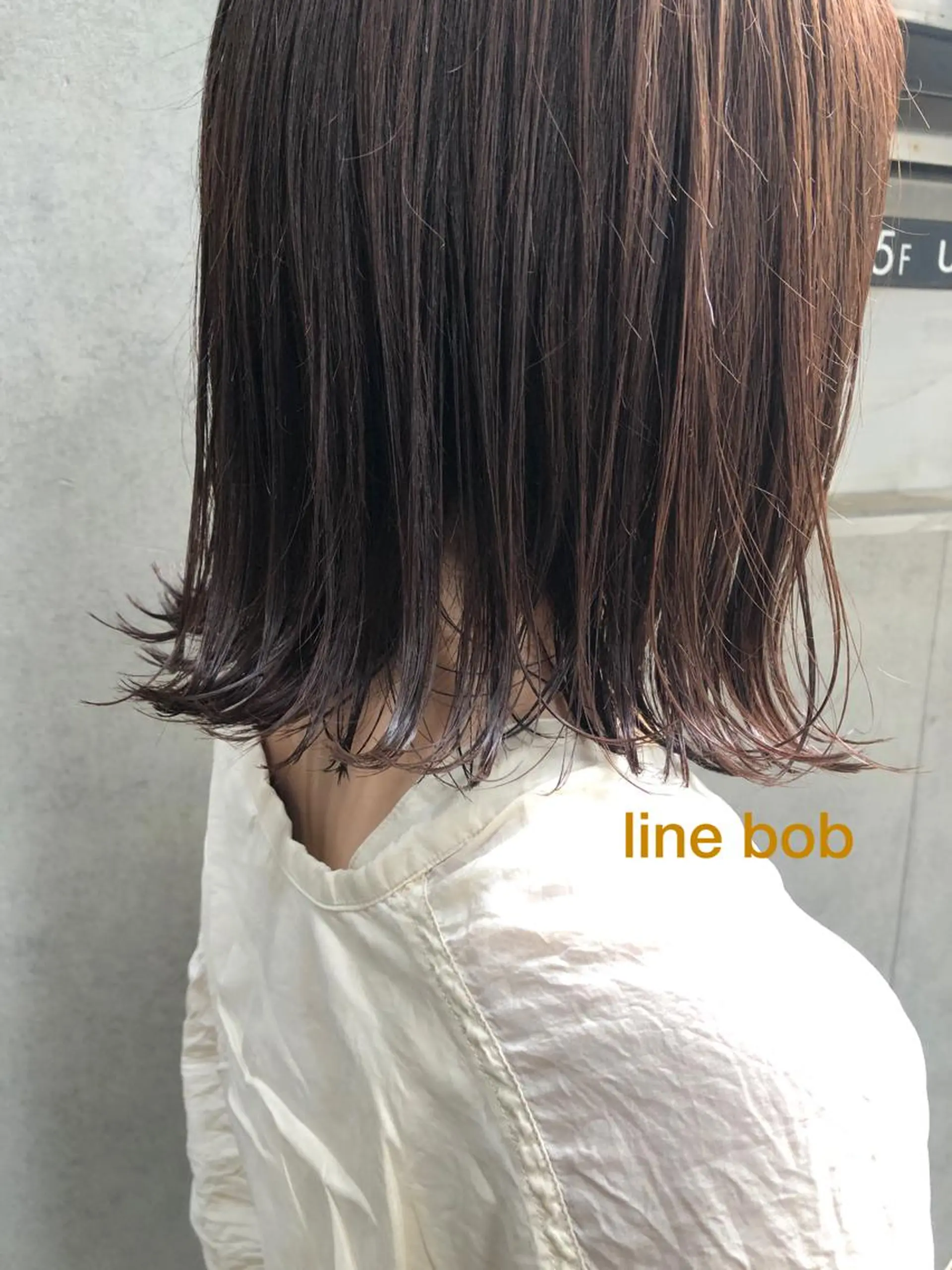 ミディアム カラー 切りっぱなしボブ ボブ カット ヘアカラー stylist 杉浦駿生のヘアスタイル