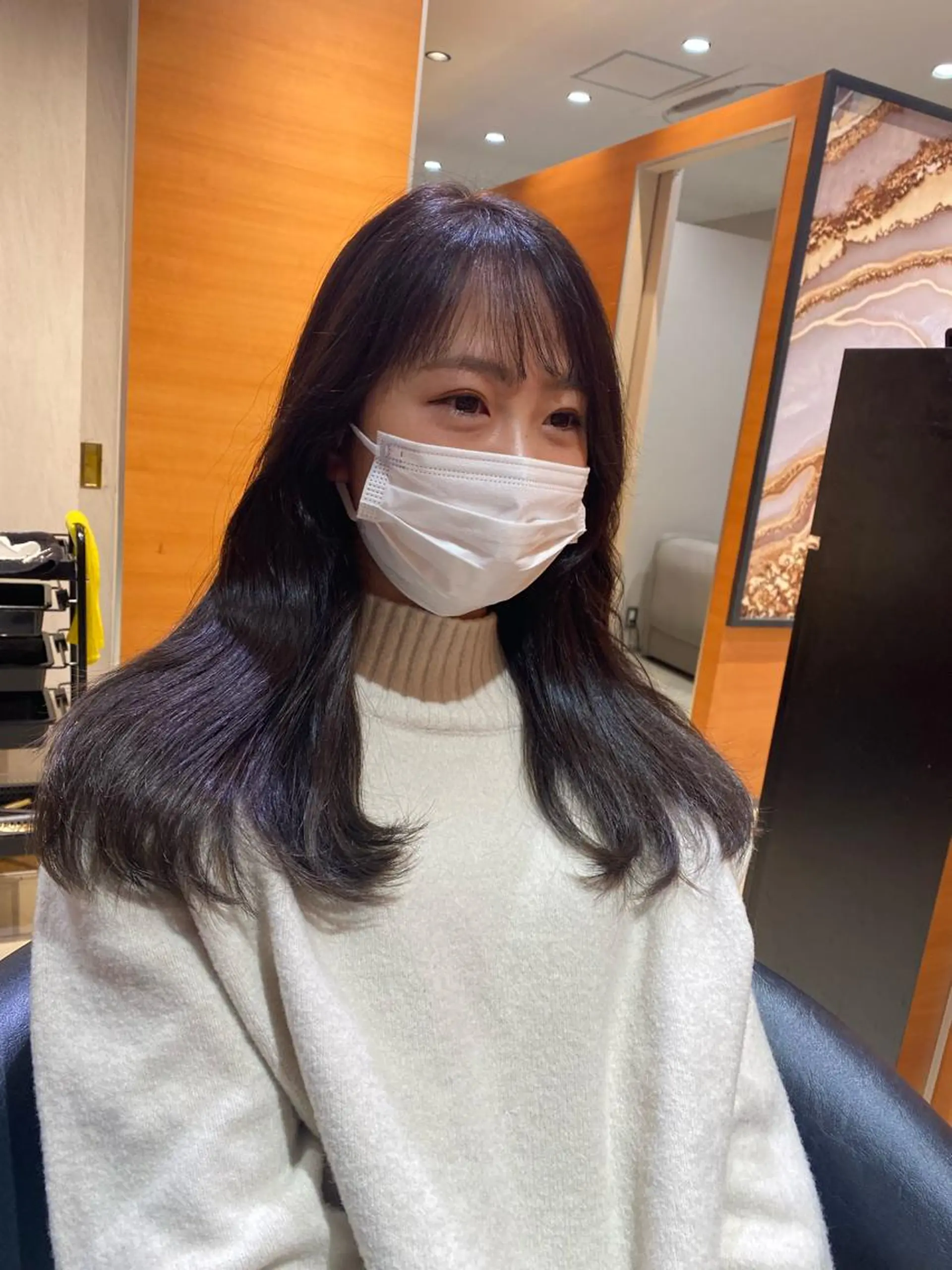 ロング 韓国風ヘア 韓国ヘア🕊村上 ののこ🕊のヘアスタイル