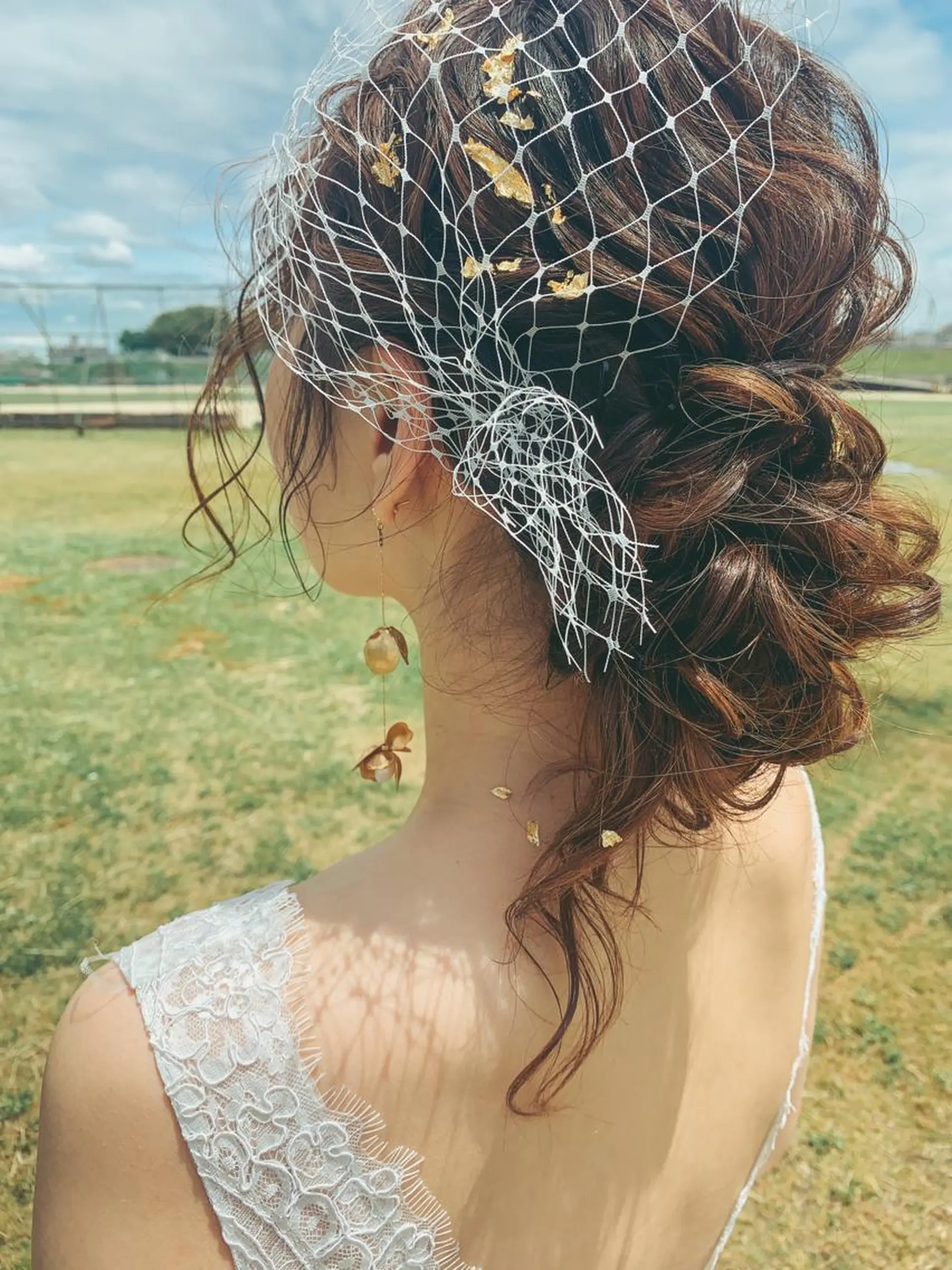 ロング ヘアアレンジ 結婚式・ブライダル 𝗦𝗢 -スオ- HAZUKIのマツエク・マツパデザイン