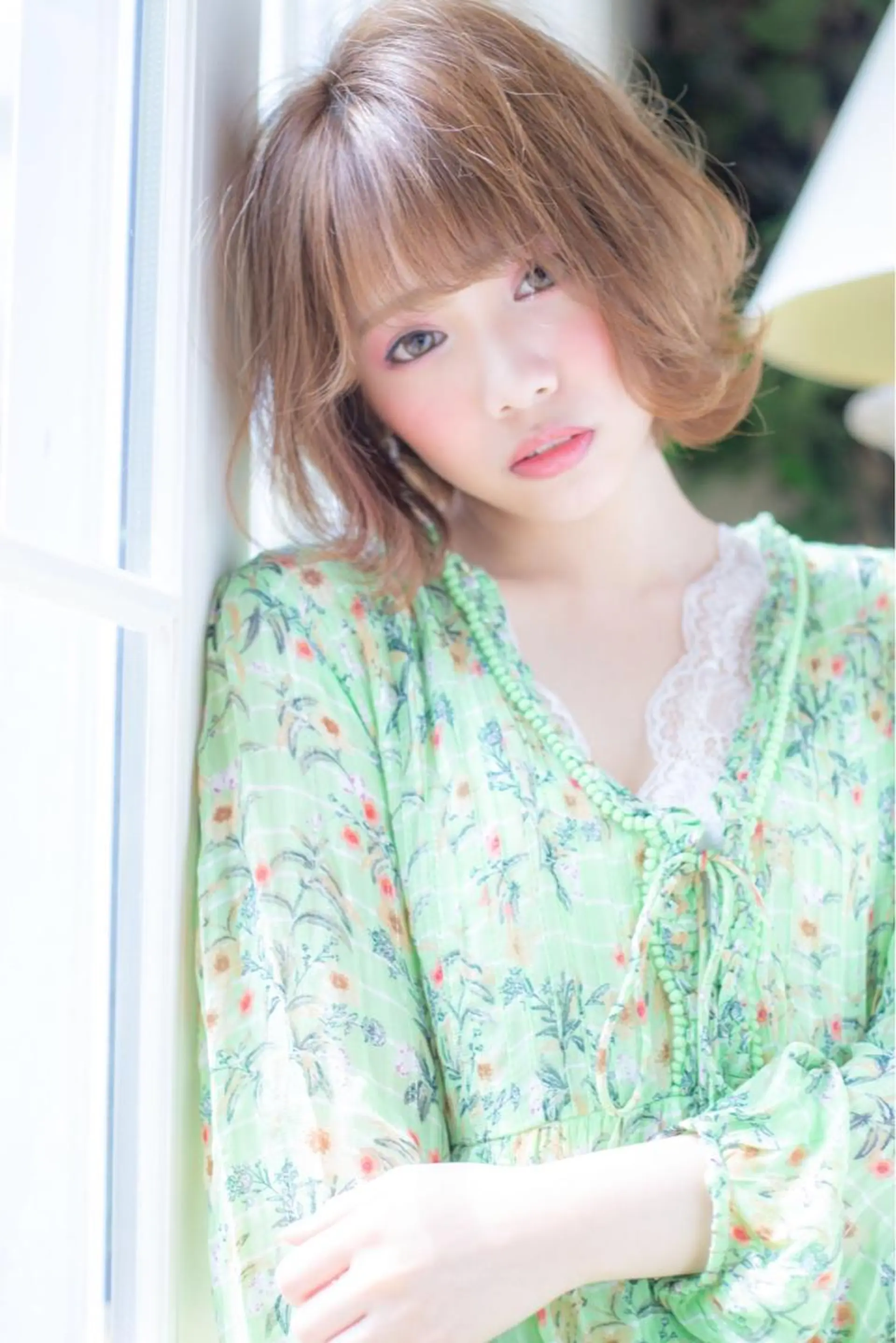 ミディアム カット ヘアカラー トリートメント 代表山口ひな 髪質改善のプロのヘアスタイル