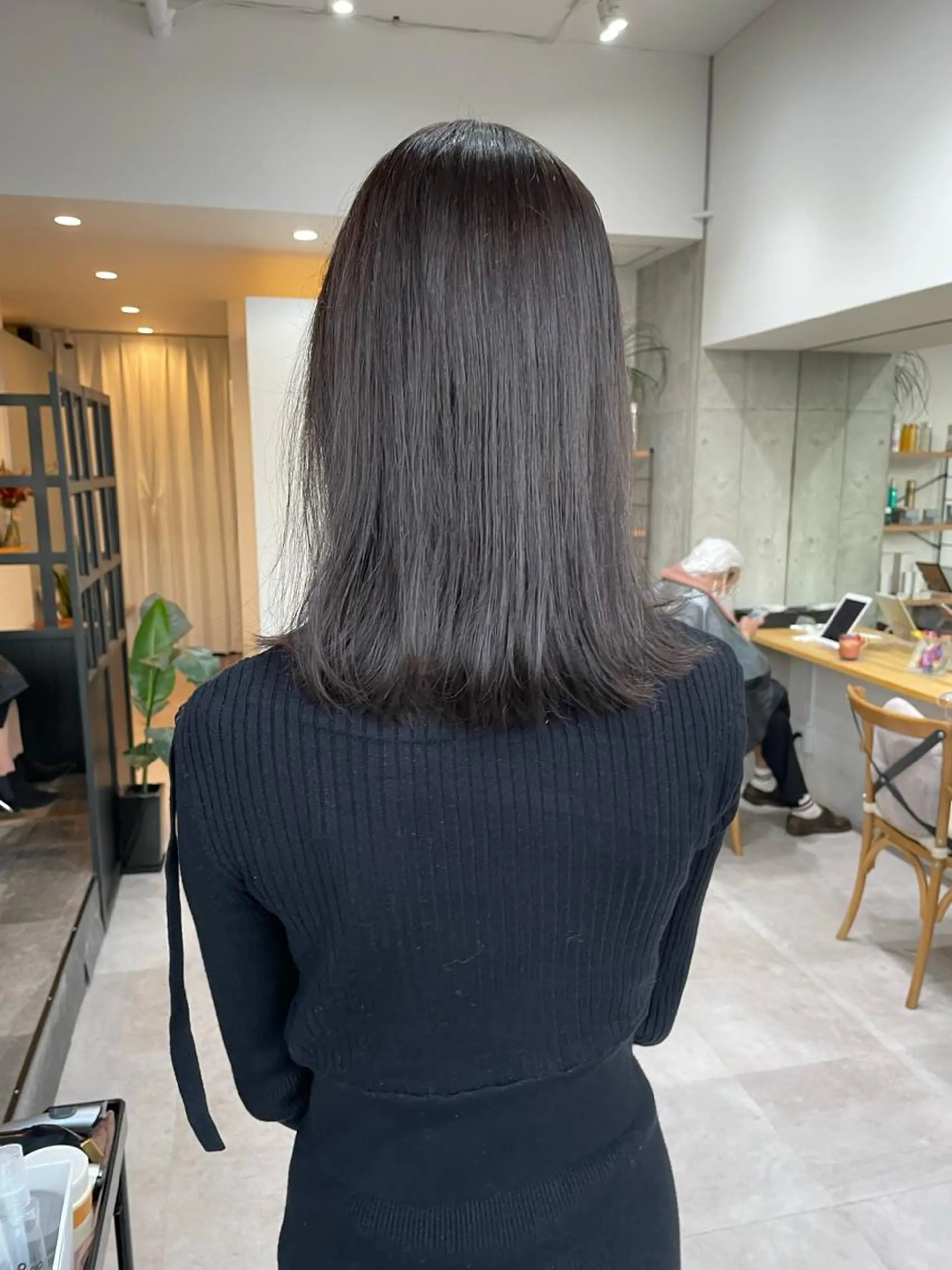 ミディアム ヘアカラー トリートメント ✨透明感カラー/縮毛 恵比寿HAYATO✨のヘアスタイル