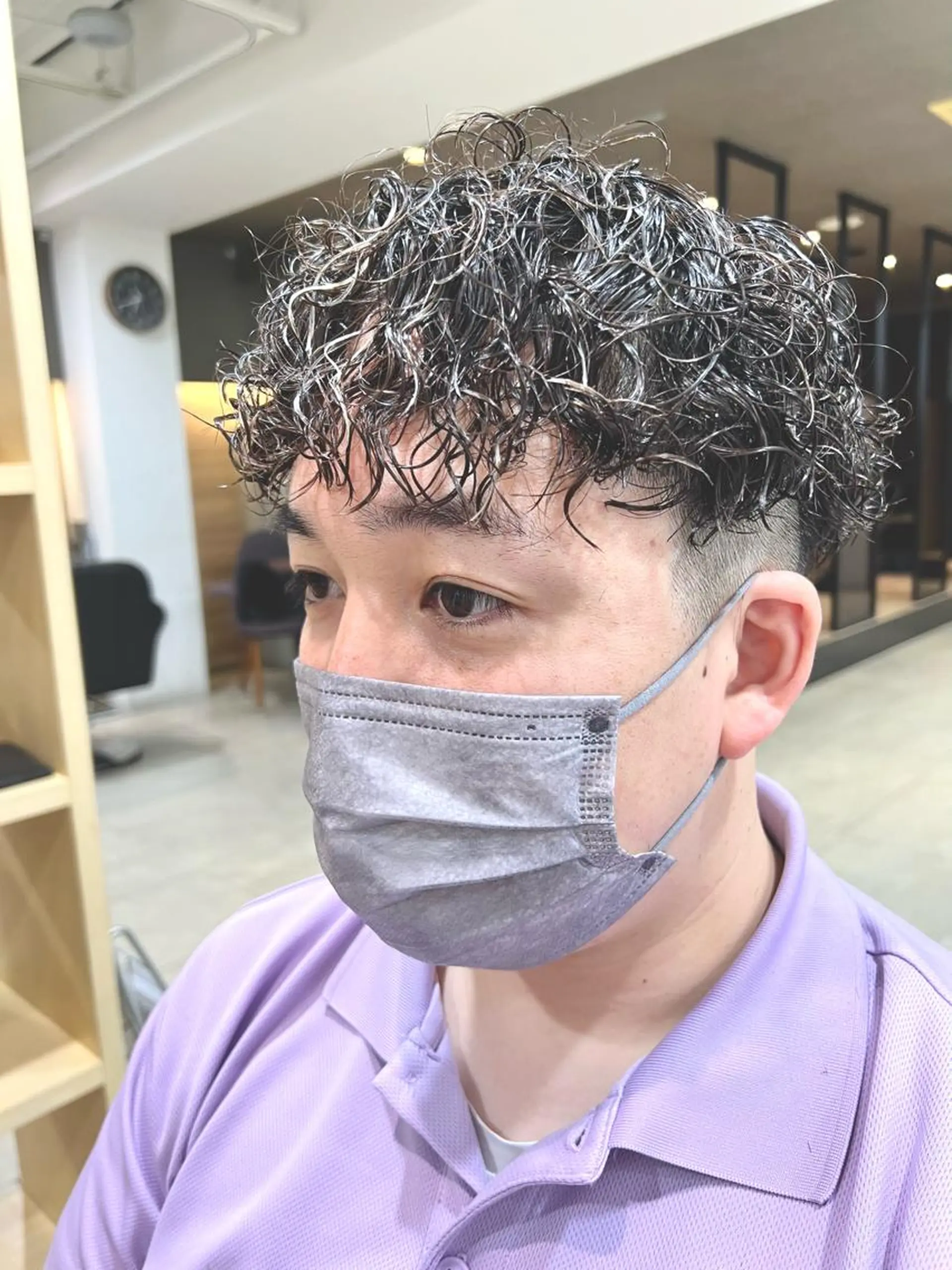 パーマ メンズ メンズパーマ プードルパーマ プードルパーマ 心斎橋メンズサロン リベルテグリットのヘアスタイル