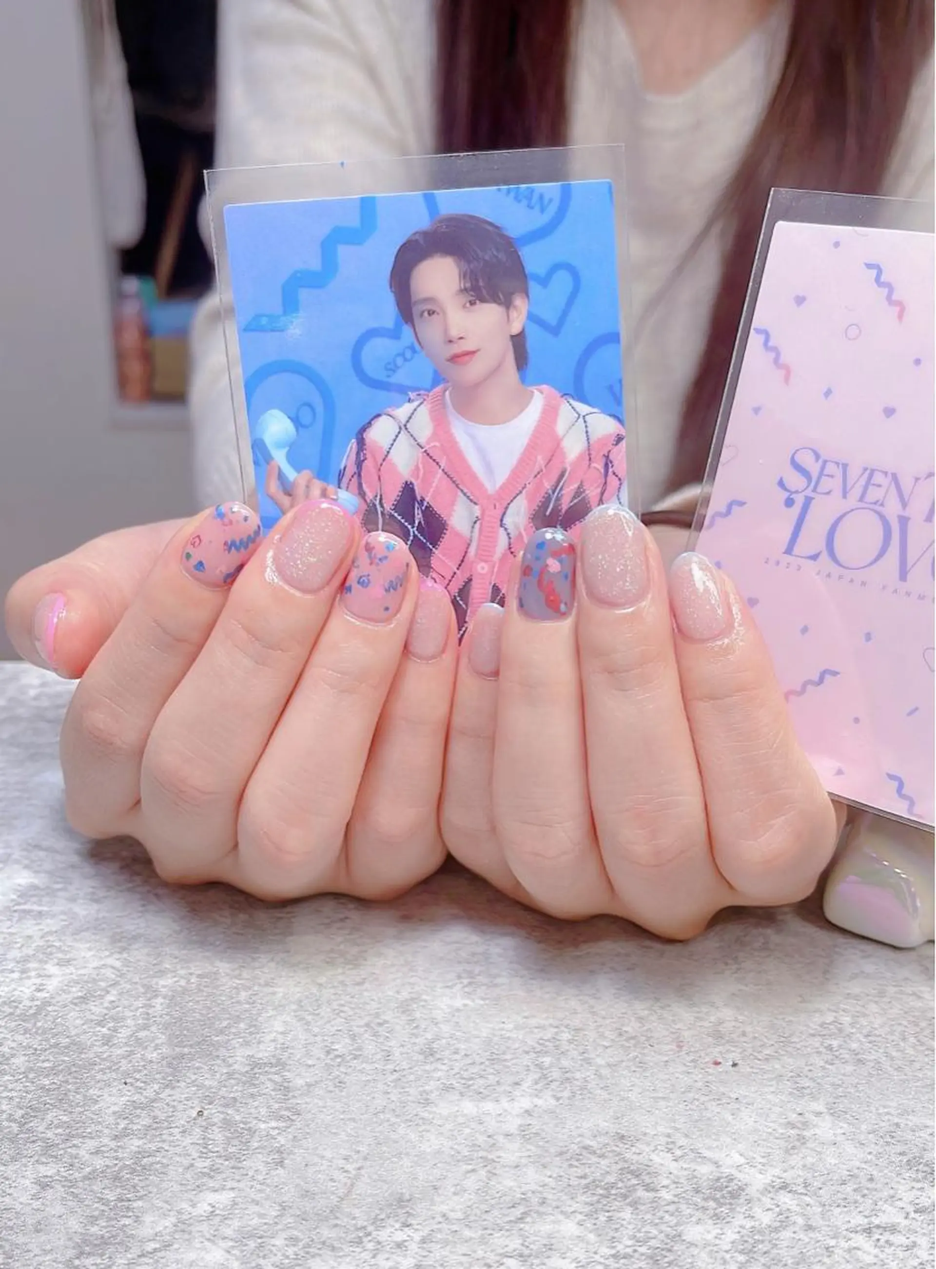 ショート めぐみのネイルサロン スタッフ練習のネイルデザイン