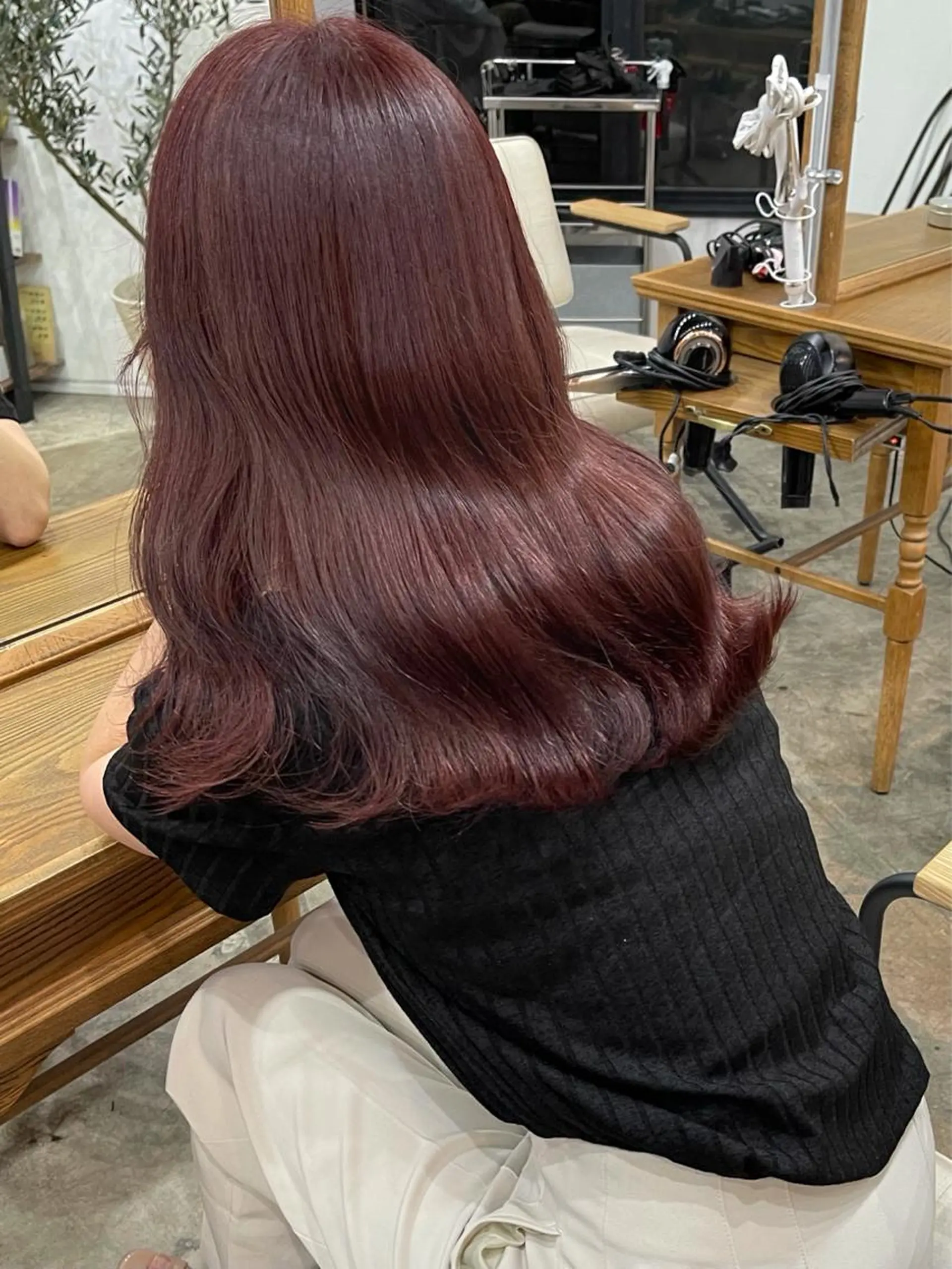 セミロング カラー ヘアアレンジ ブリーチ ダブルカラー ブリーチなしカラー ピンクカラー キダアヤカ/ 梅田/ベージュカラーのヘアスタイル