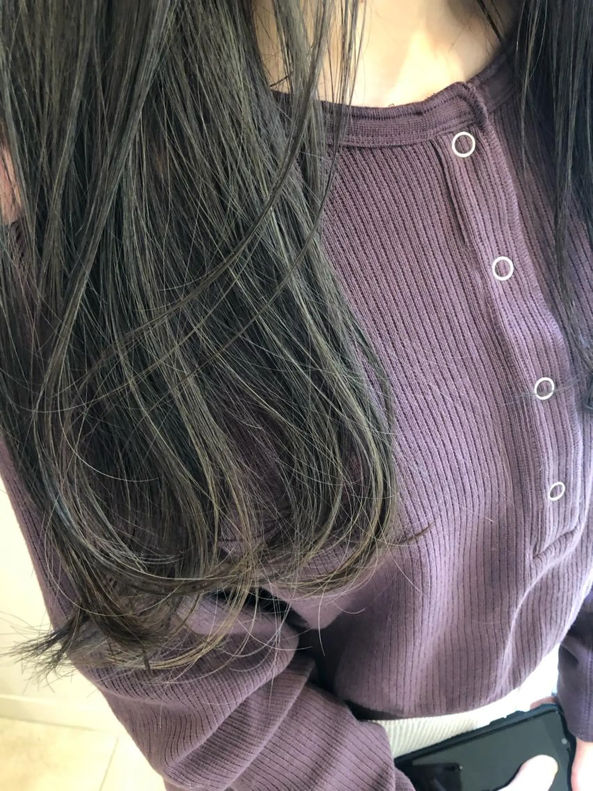 ロング カラー ベージュカラー オリーブベージュ 盛れるレイヤーカット 得意🌹井上美沙のヘアスタイル