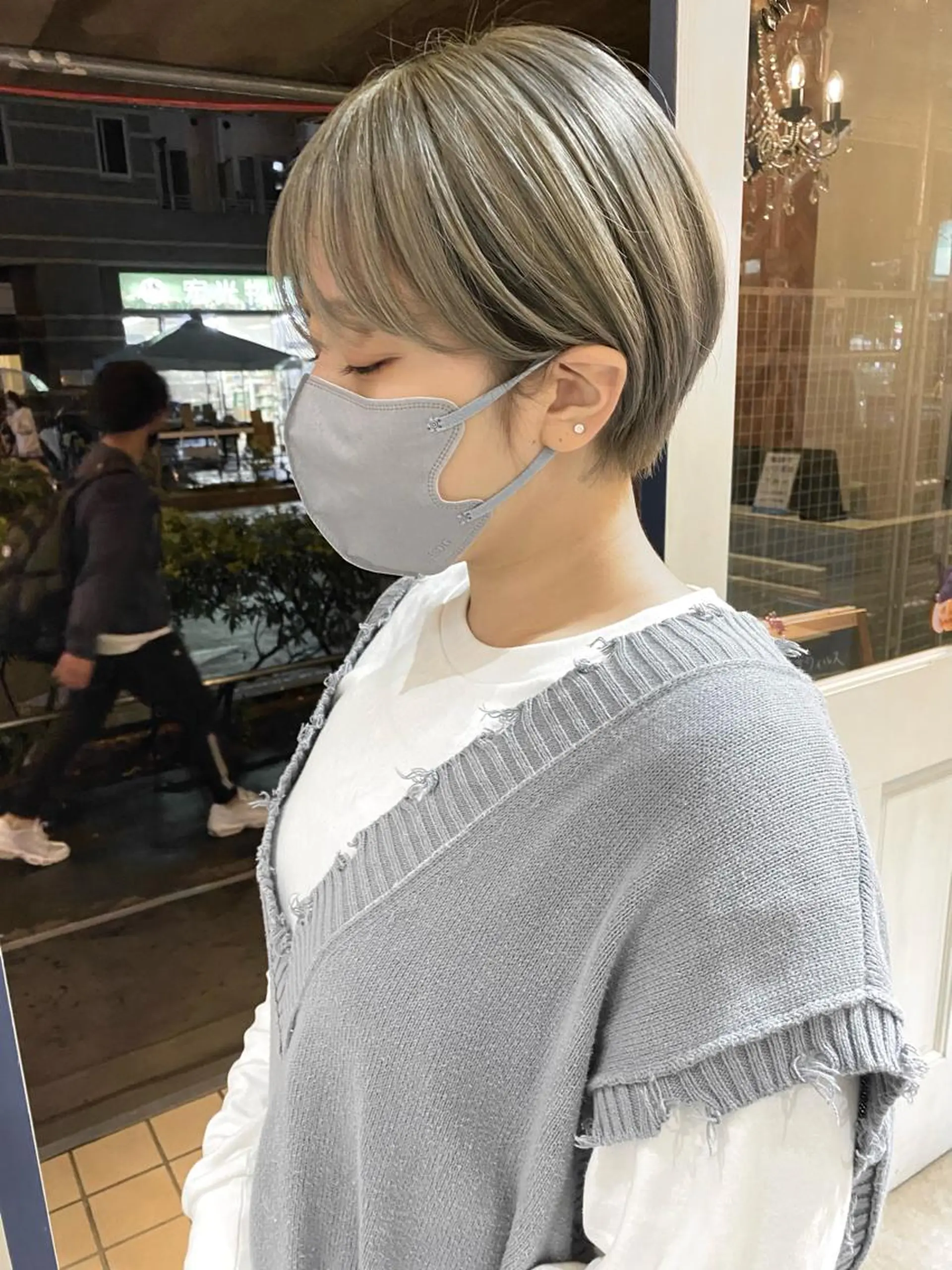 セミロング カラー ヘアアレンジ ハイトーンカラー カット ヘアカラー トリートメント ヘアセット TOPSTYLIST 🇬🇧JIMMYのヘアスタイル