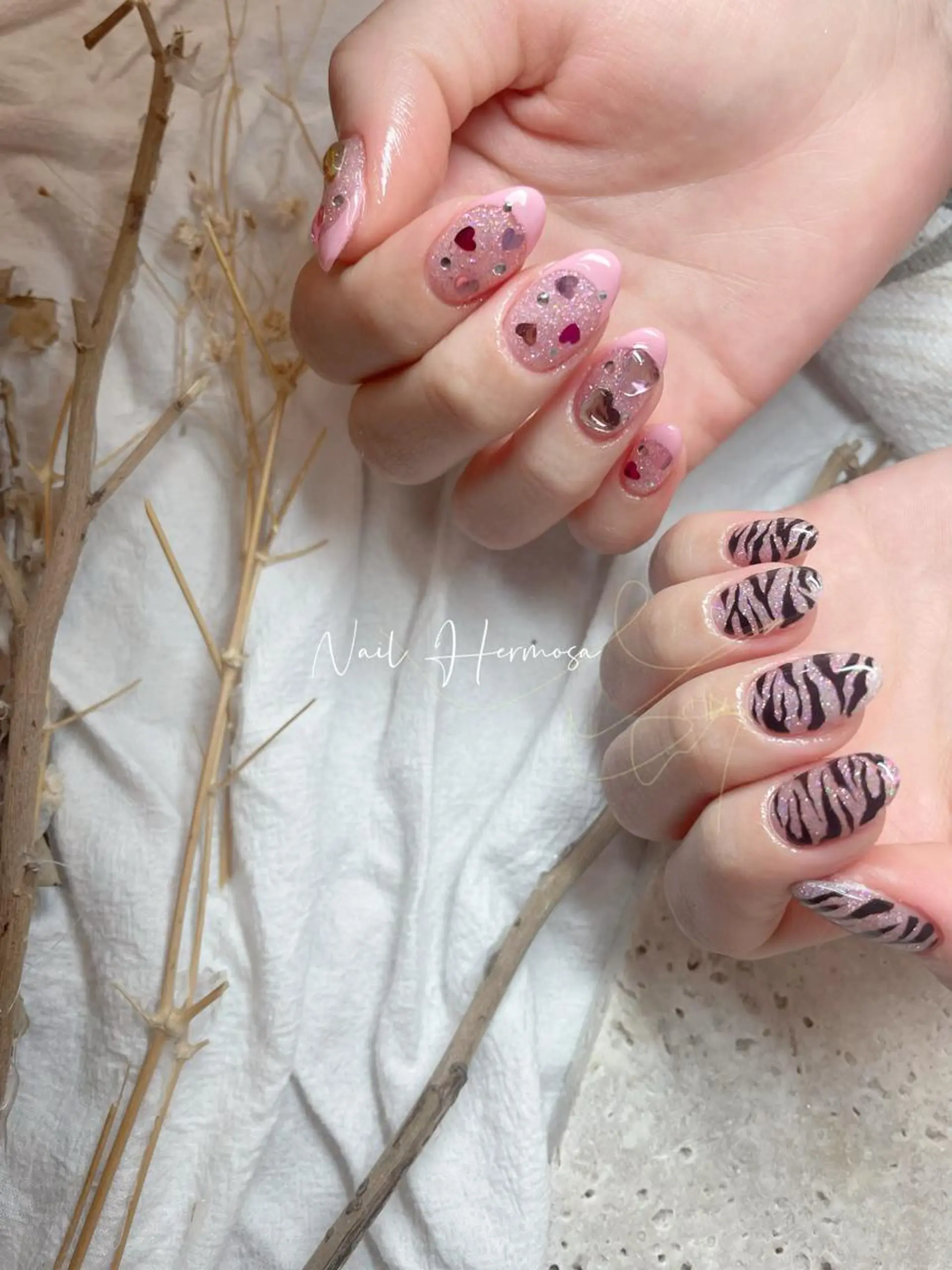 ネイル 長さ出し フラッシュネイル フットネイル ジェルネイル マグネットネイル ハンドネイル ネイル エルモサのネイルデザイン