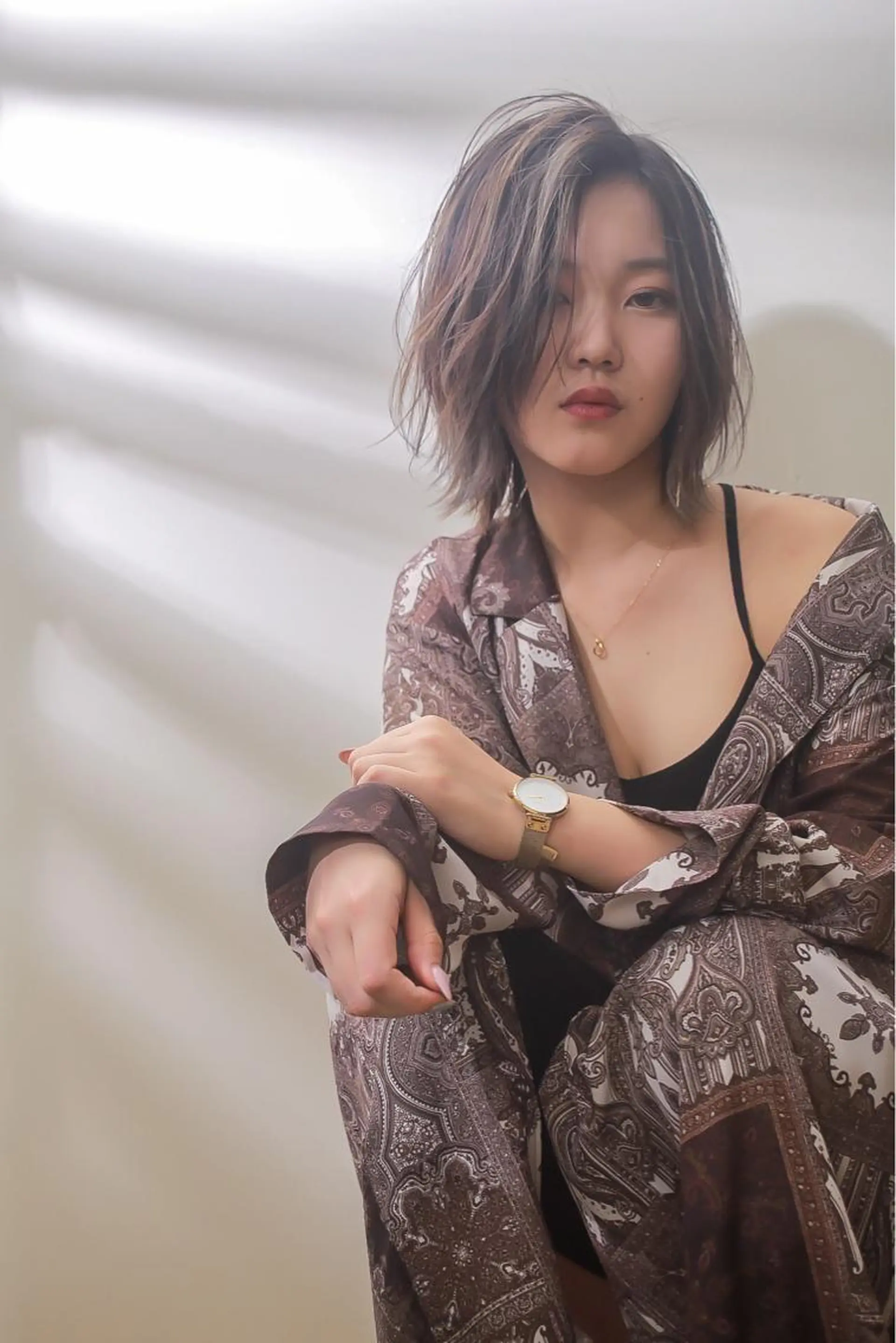 ミディアム 伊藤 裕貴のヘアスタイル