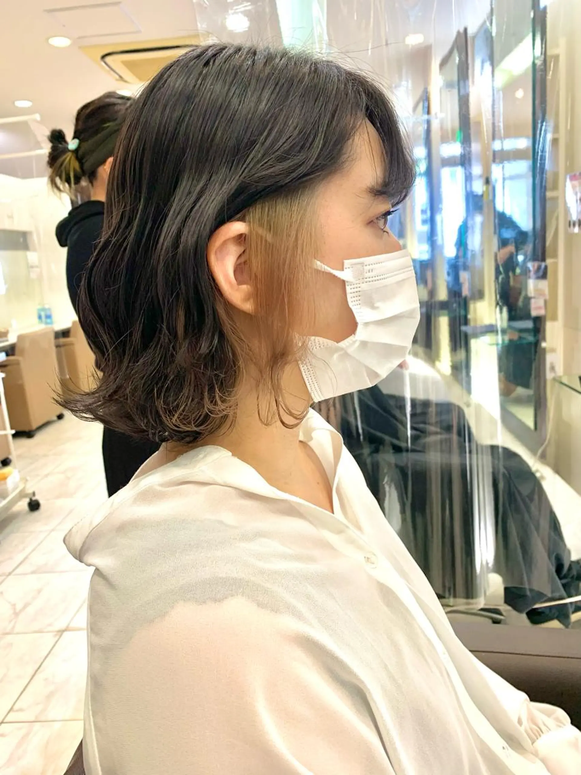 ショート カラー ヘアアレンジ ベージュカラー ボブ 🔶似合わせセンター パート/ヤス🔶のヘアスタイル