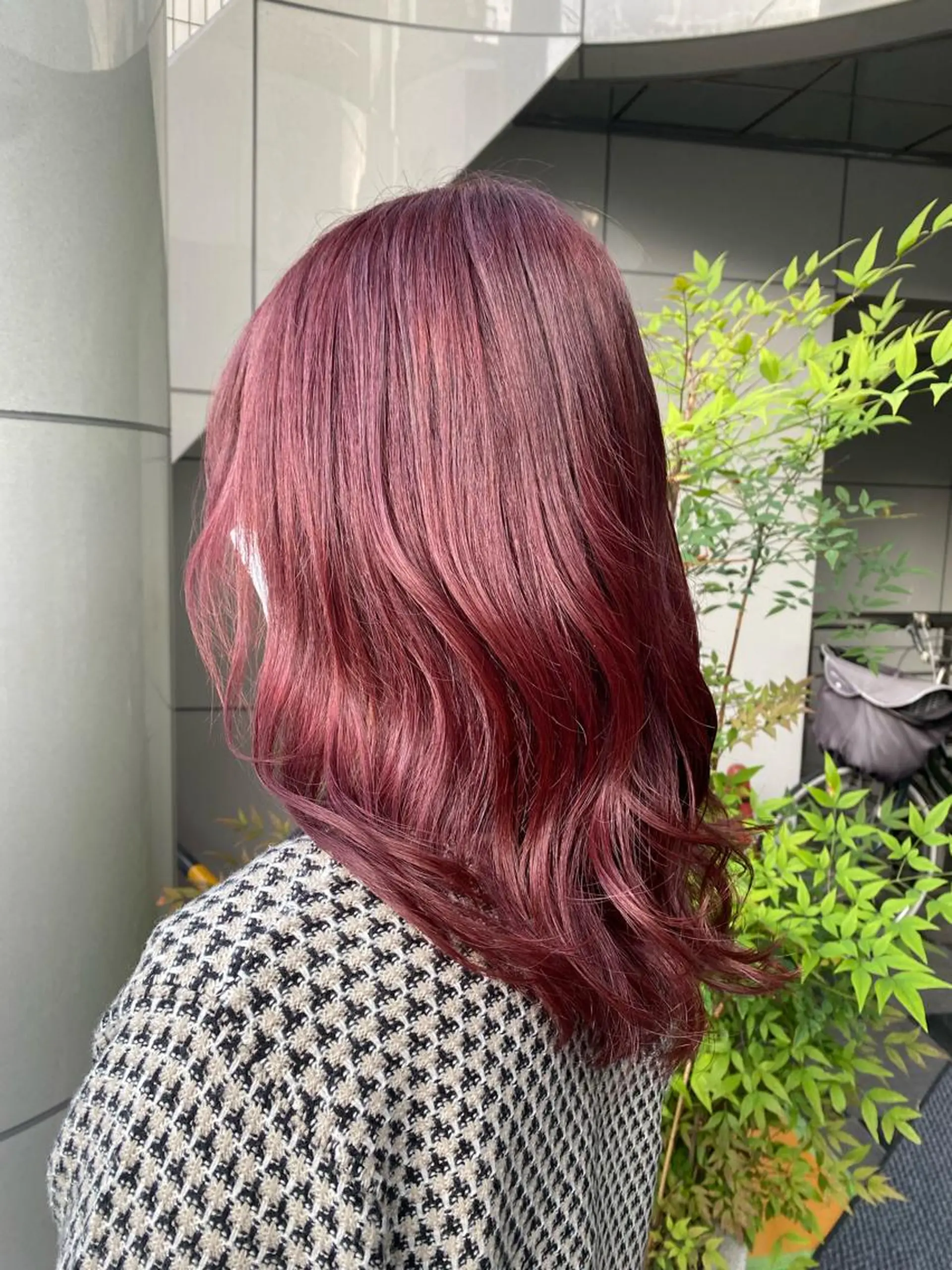 ミディアム カラー ヘアアレンジ メンズ ヘアカラー トリートメント 加藤 瑠美のヘアスタイル