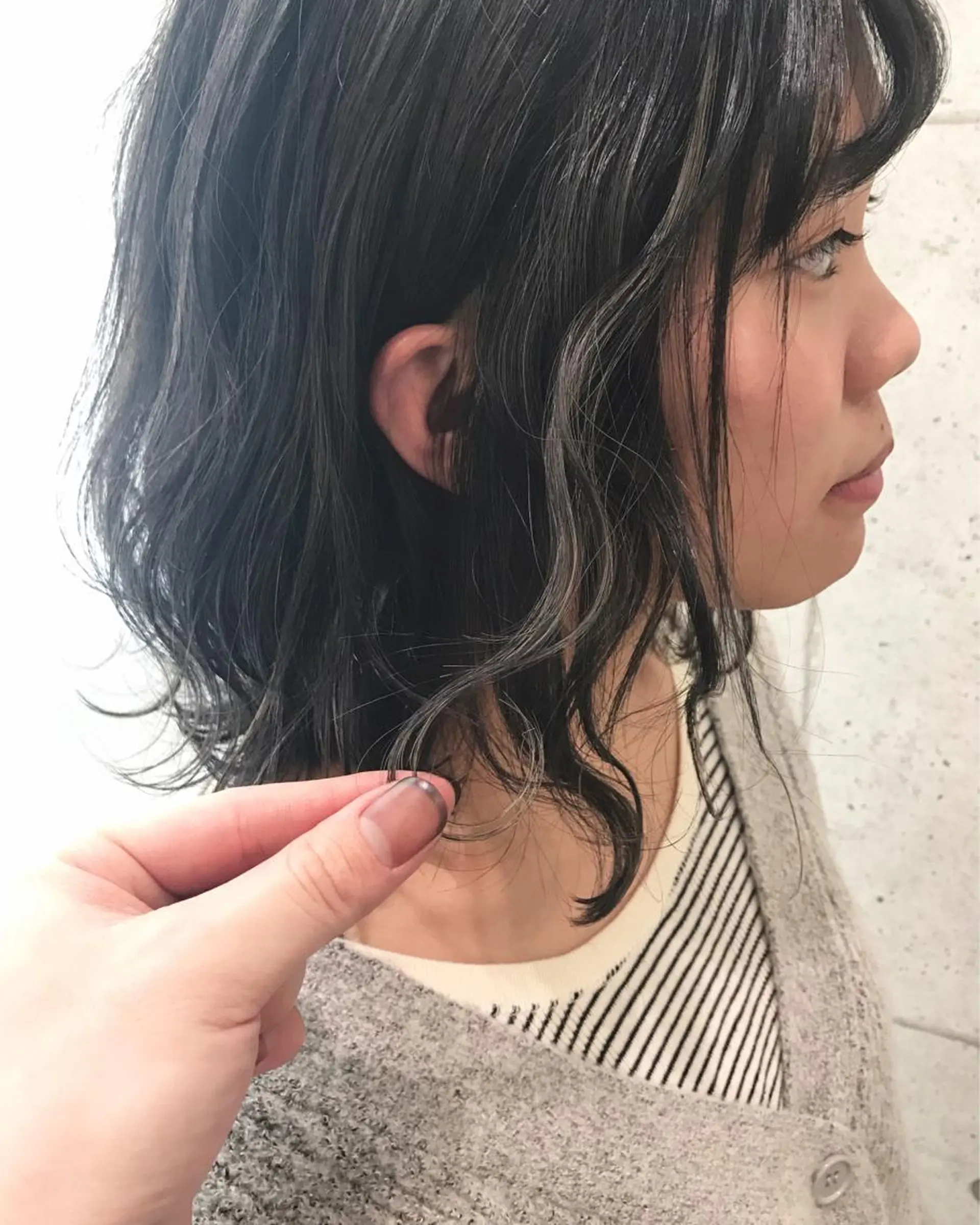 ミディアム カラー ヘアアレンジ ヘアカラー トリートメント 縮毛矯正 髪質改善寺坂雄飛💐のヘアスタイル