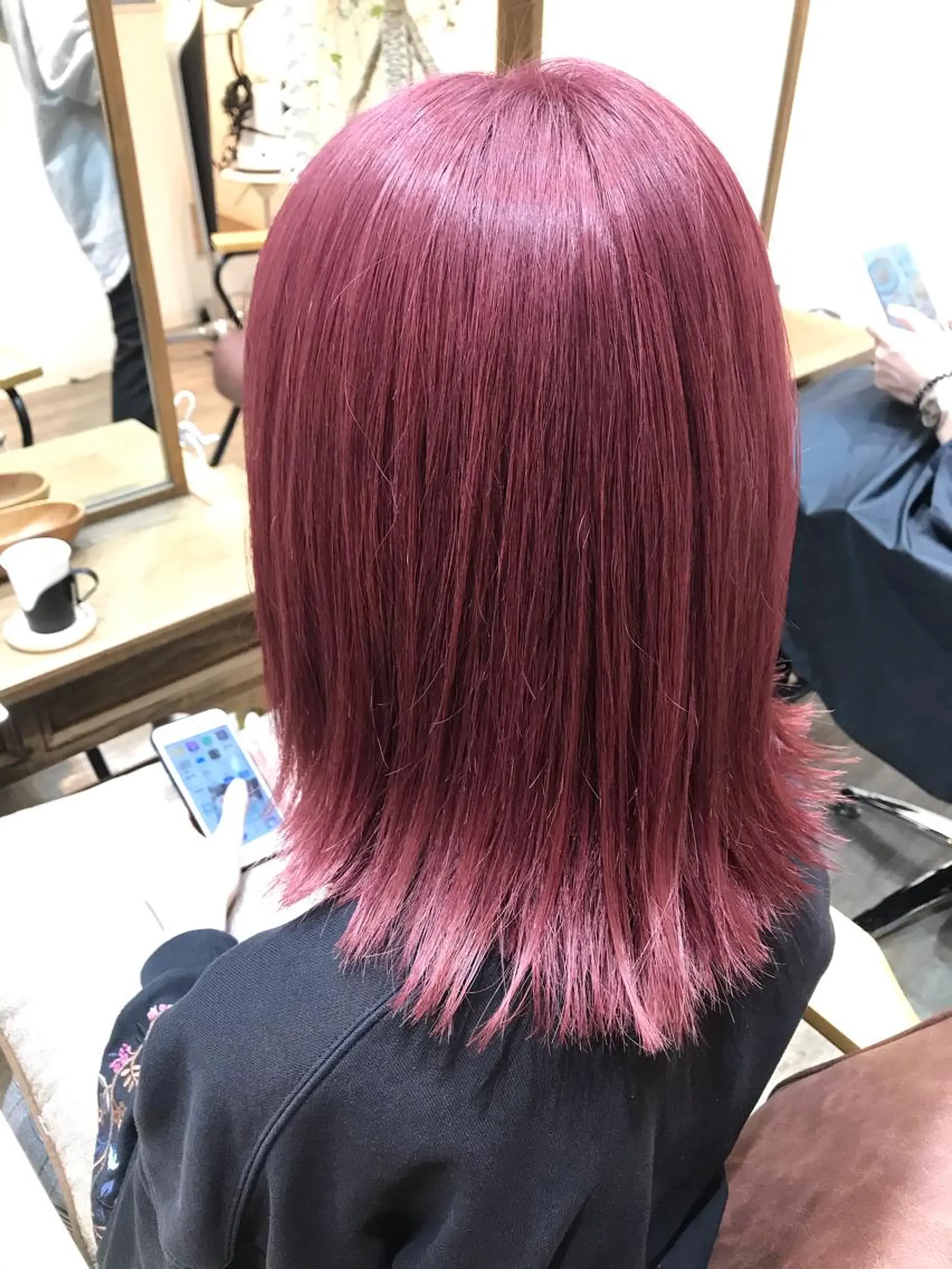 ミディアム ブリーチ/髪質改善/ レイヤー/YUTO‎のヘアスタイル