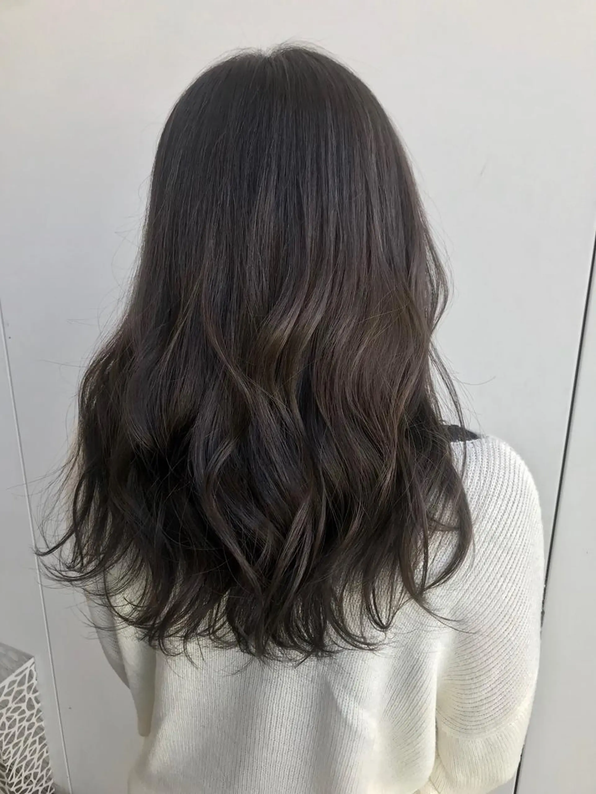 セミロング カラー 透明感カラー 中塚 義人のヘアスタイル