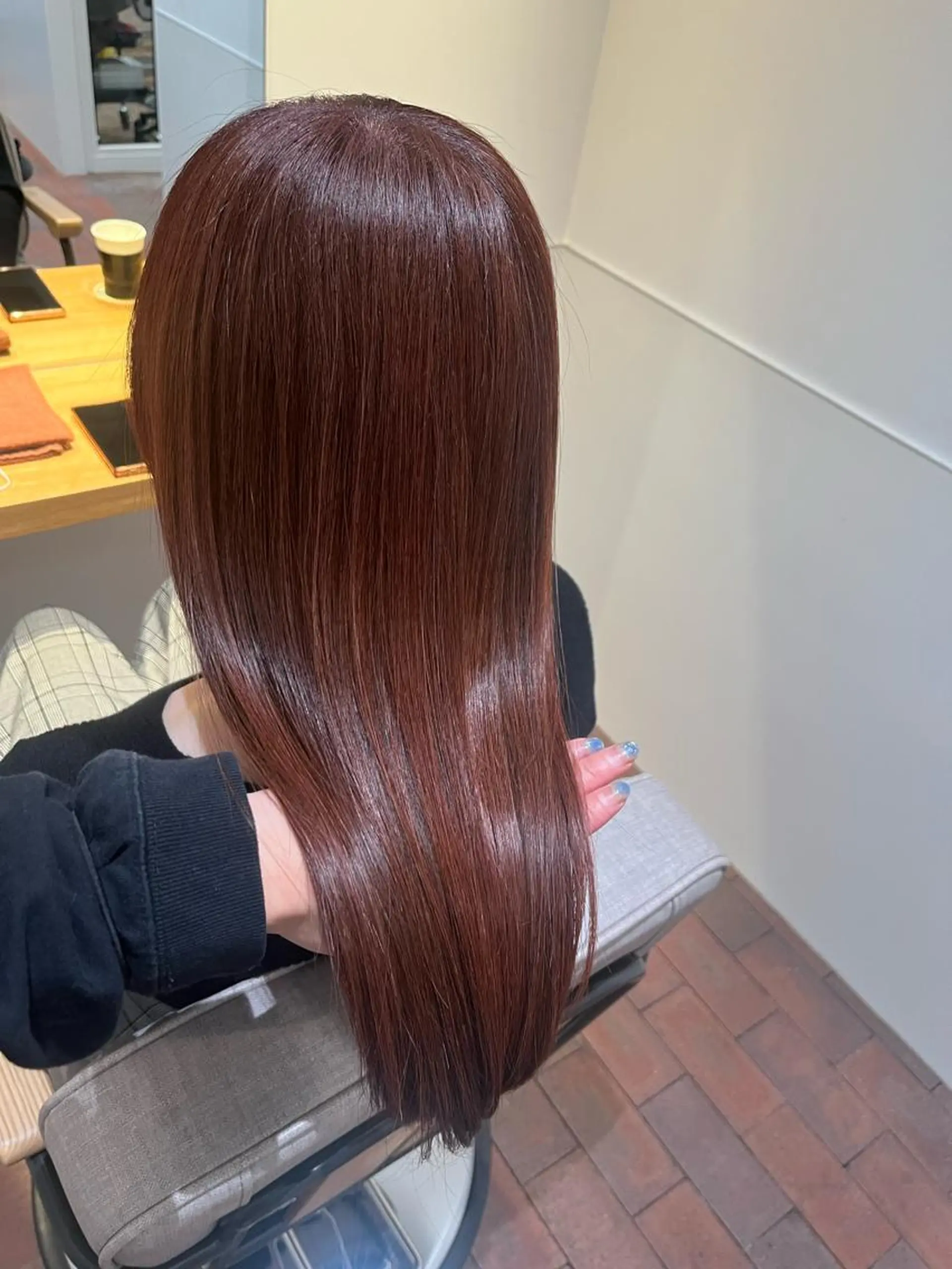 セミロング マンツーマン 縮毛矯正/マユコのヘアスタイル