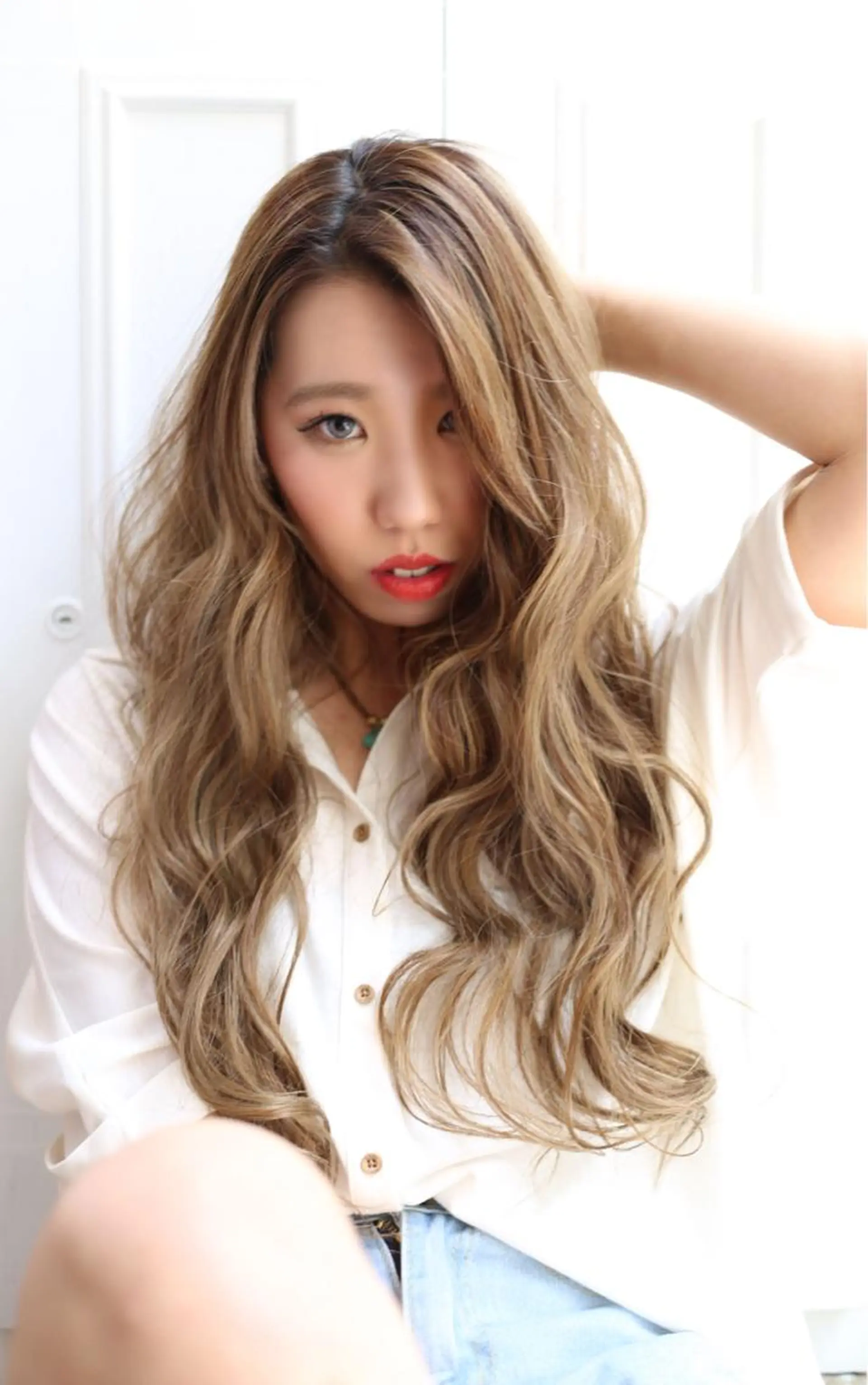 ロング カラー ヘアアレンジ 中目黒✂︎店長✂︎ TOMOHIROのヘアスタイル