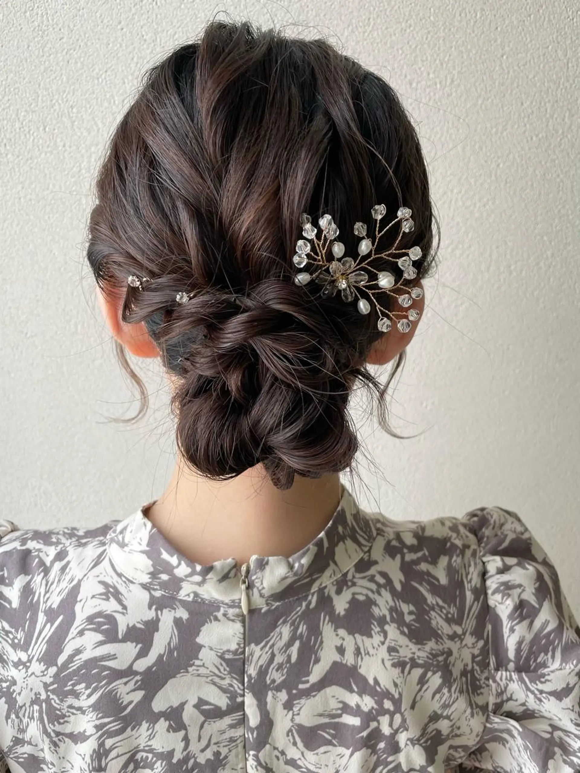 セミロング ヘアアレンジ 結婚式・ブライダル ヘアセット 沢田 瞳のヘアスタイル