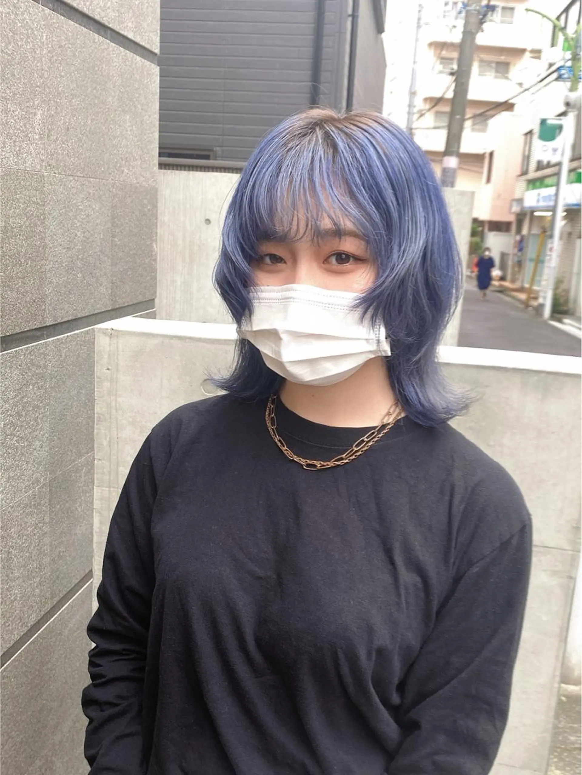 ミディアム カラー ブルーカラー kaho🧸 / 大人styleのヘアスタイル