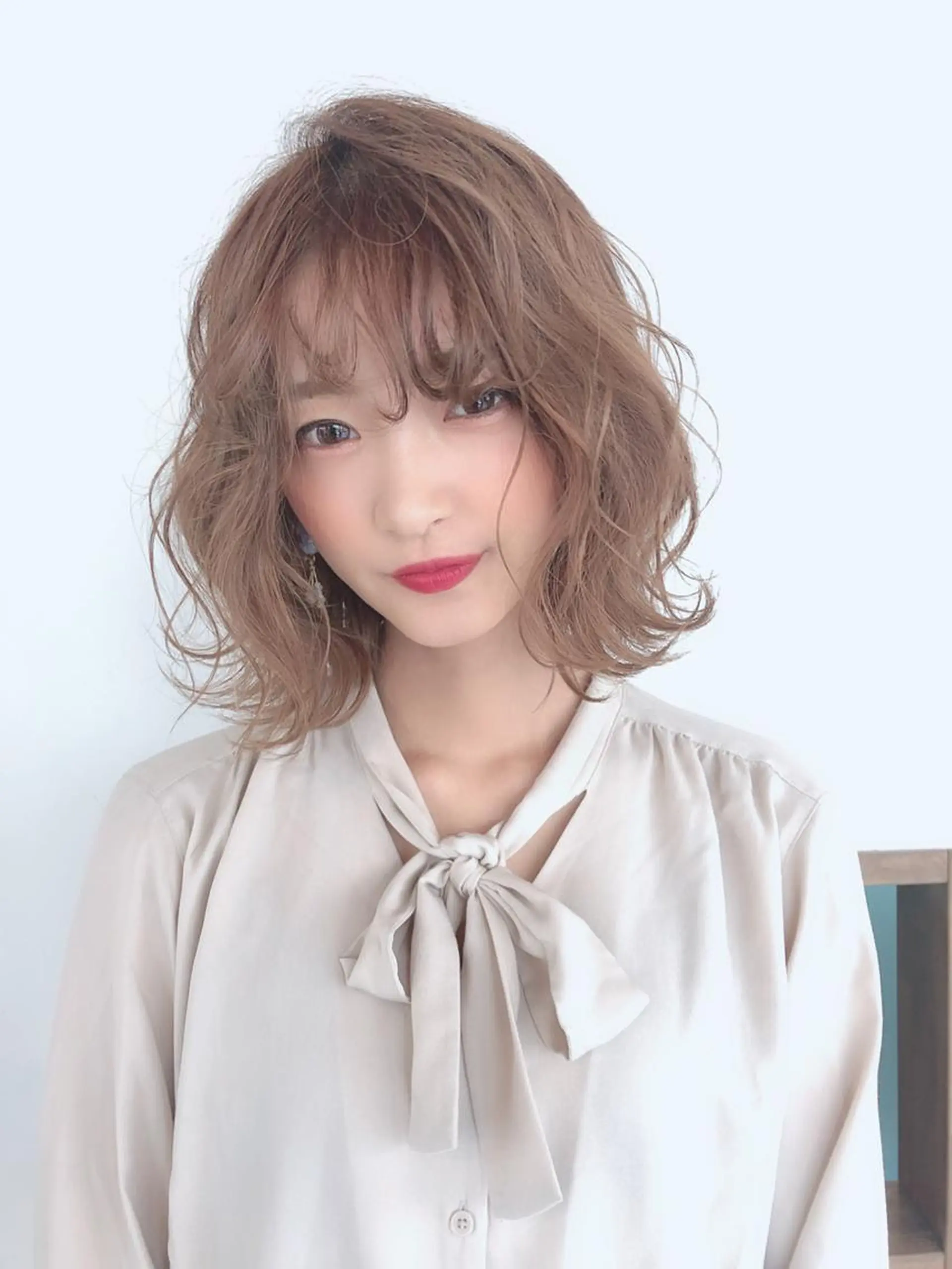カット パーマ トリートメント 林 永純のヘアスタイル