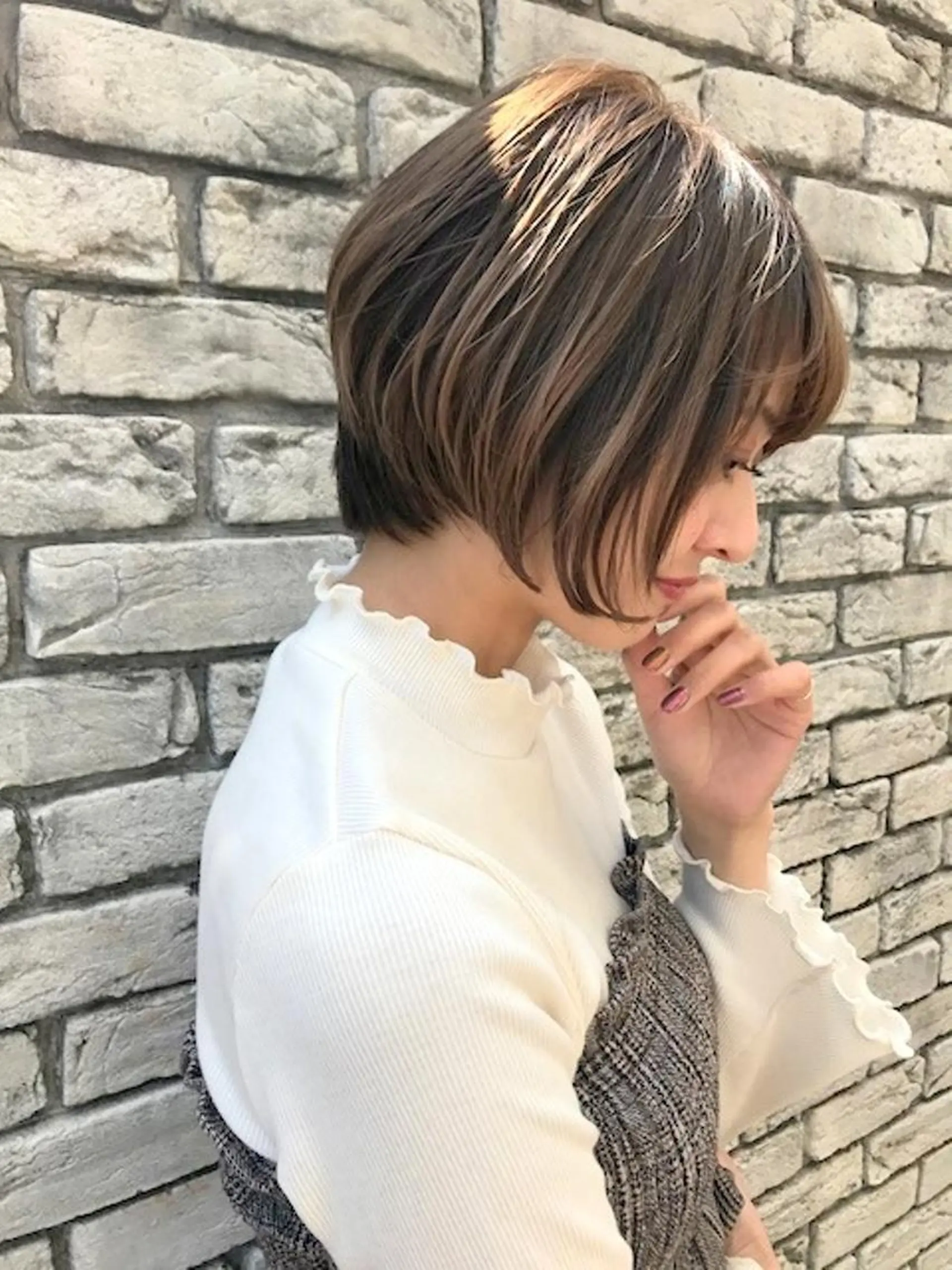 ショート カラー 羽田 ひろむのヘアスタイル