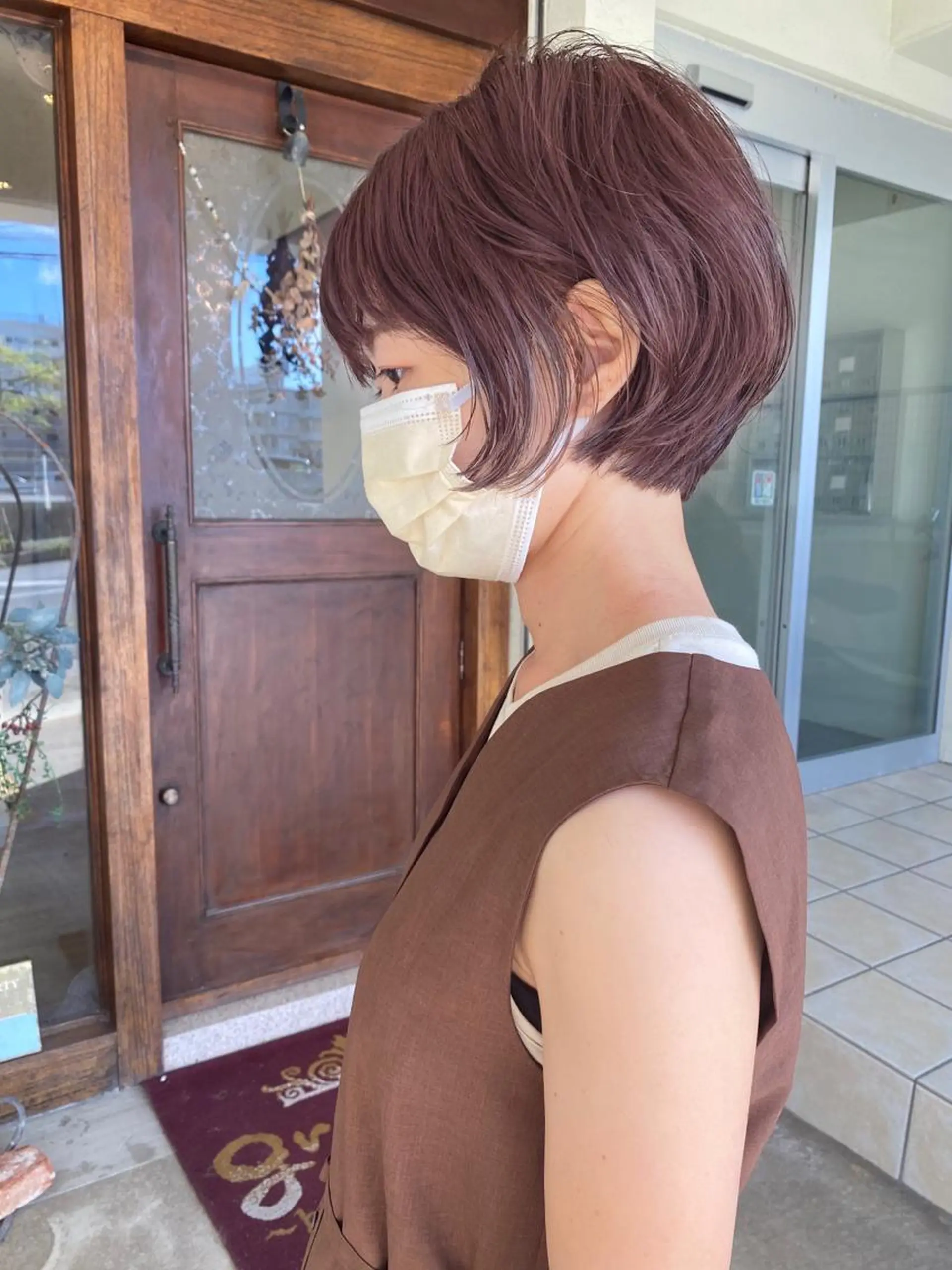 ショート カラー イルミナカラー カット ヘアカラー grand juteのヘアスタイル