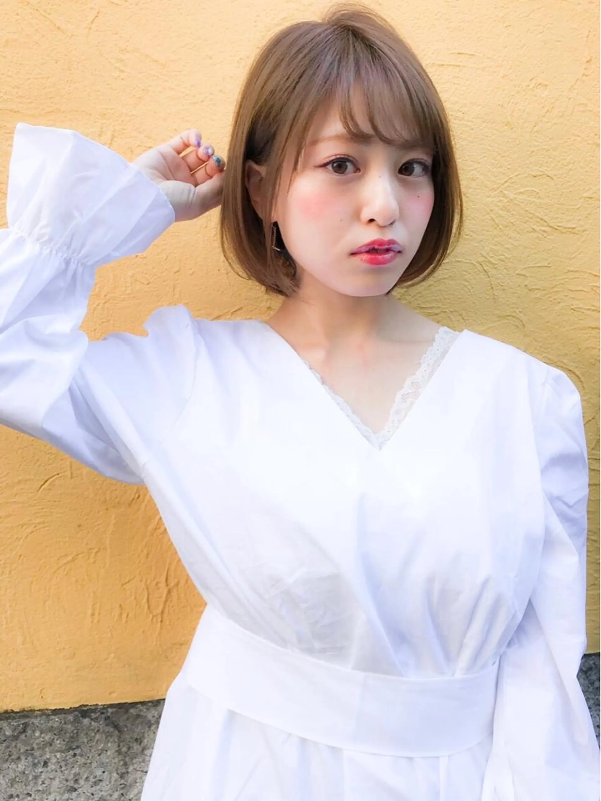 ミディアム カラー ヘアアレンジ カット 縮毛矯正 トリートメント ヘッドスパ ヘアセット 🪞［公式］ UNITED横浜🪞のヘアスタイル