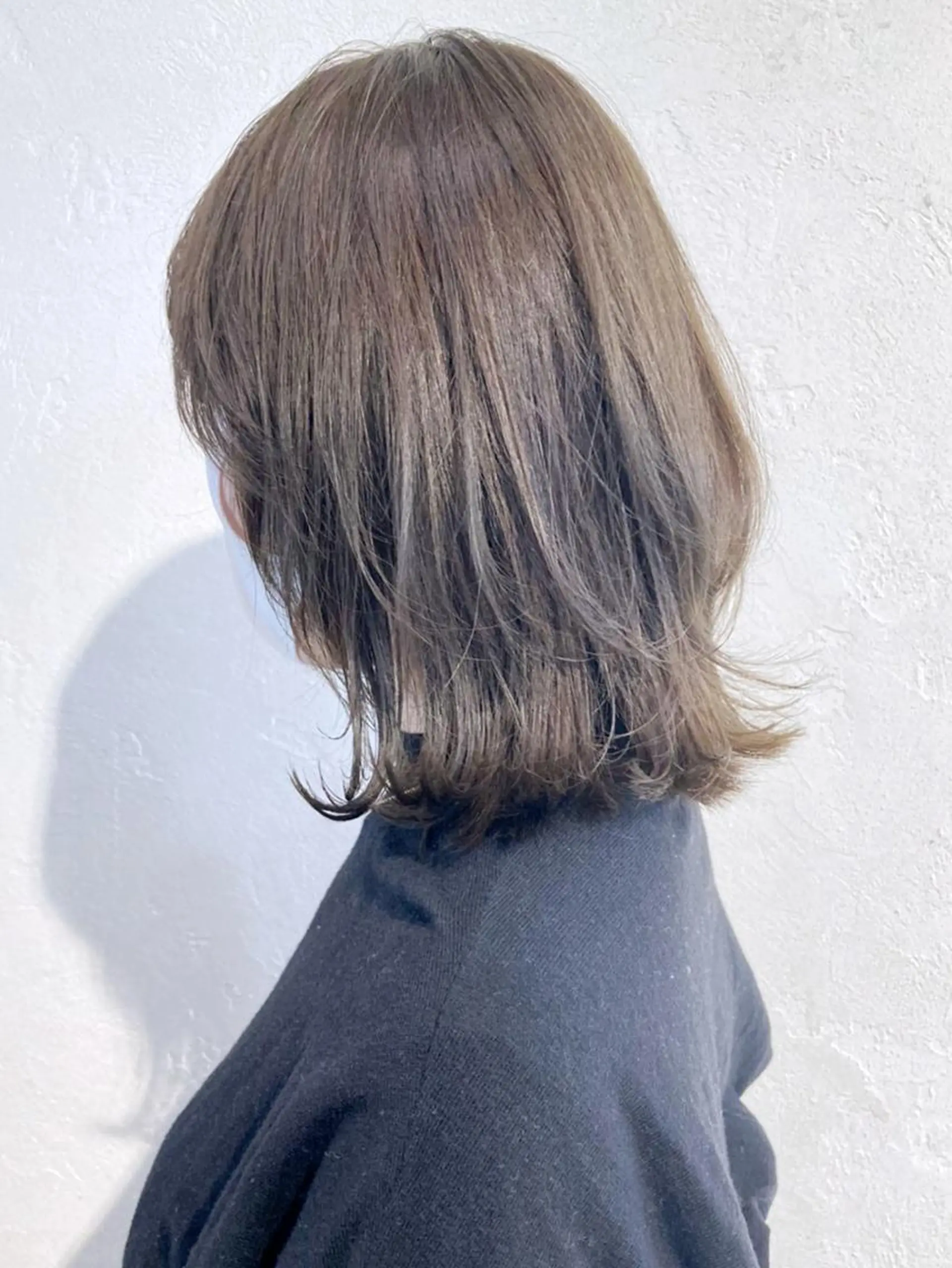 ミディアム カラー パーマ ヘアアレンジ くびれヘア ITbyALBUM 中野店のヘアスタイル