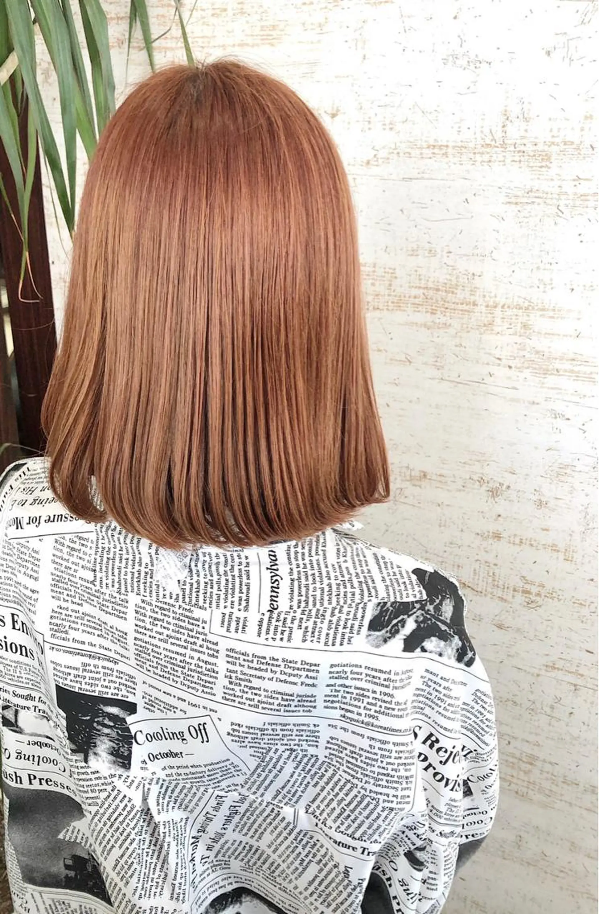 ミディアム カラー ケアブリーチ /髪質 改善/古橋圭史郎のヘアスタイル