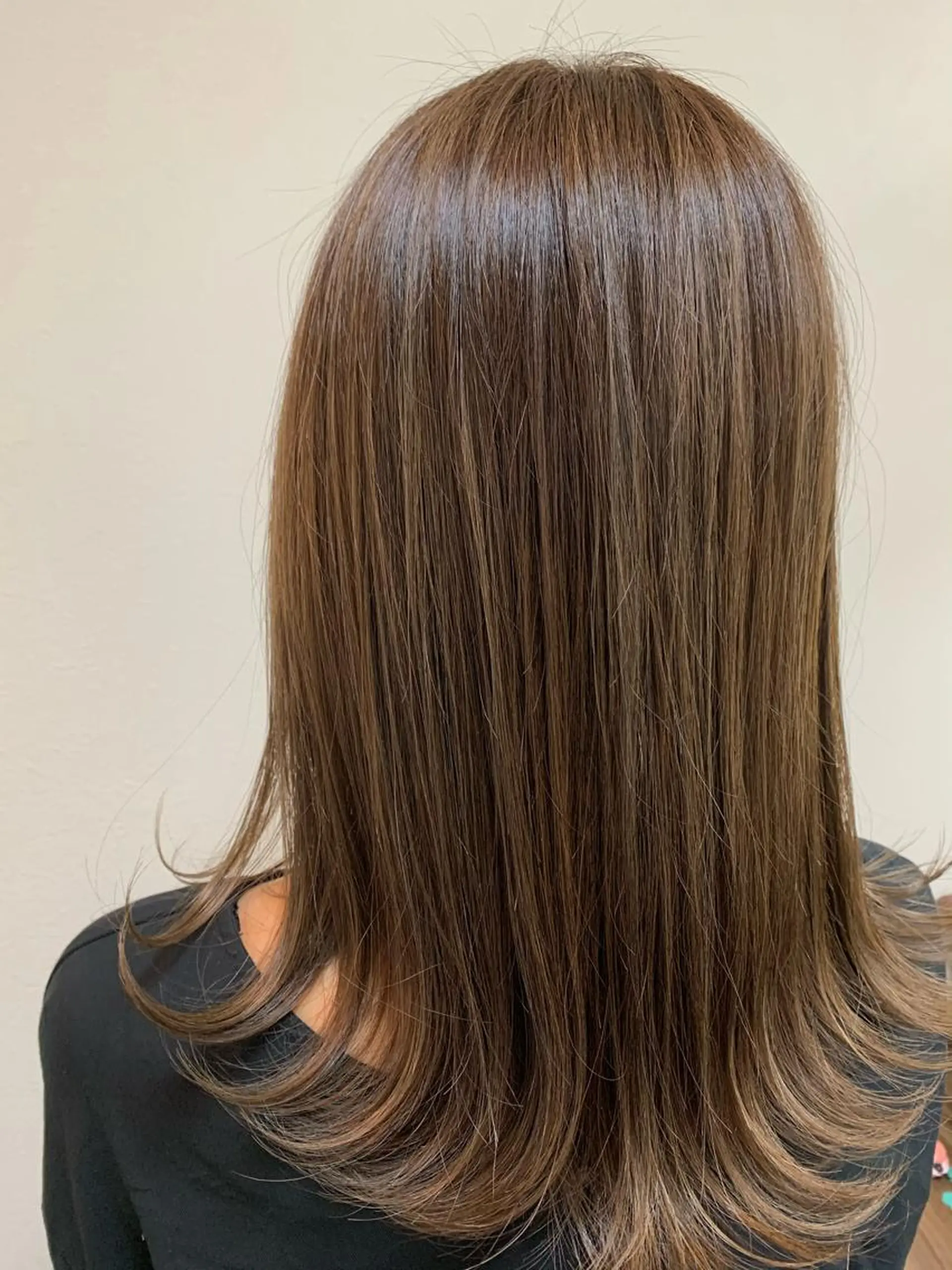 セミロング ハイライト 菅沢 奈生のヘアスタイル