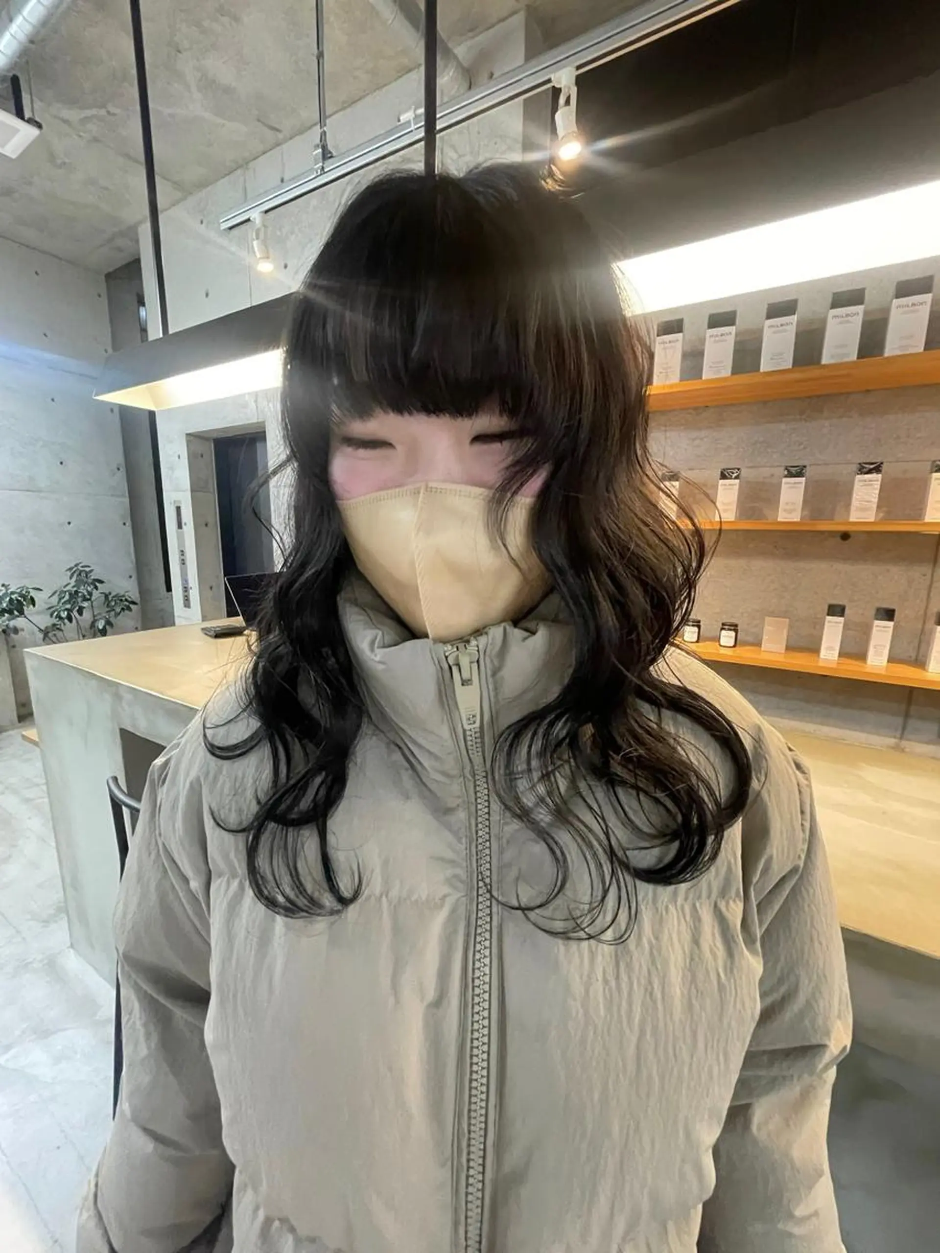 カラー ヘアカラー 葉 /レイヤーカットのヘアスタイル