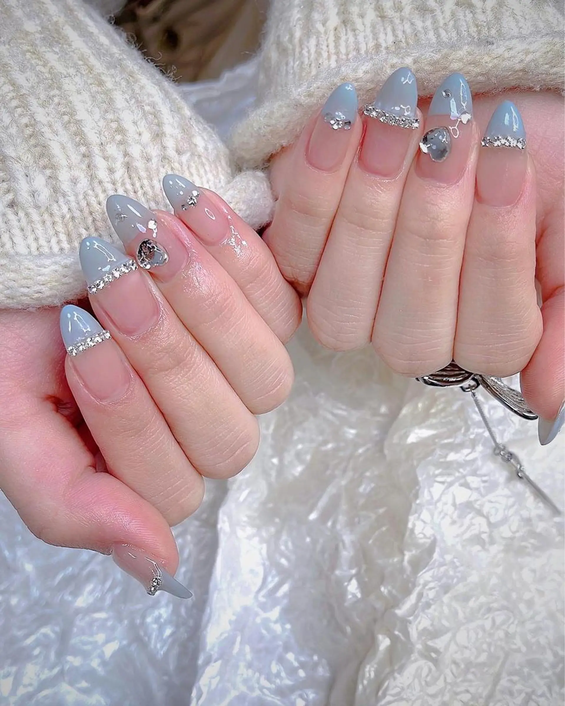 ミディアム めぐみのネイルサロン スタッフ練習のネイルデザイン