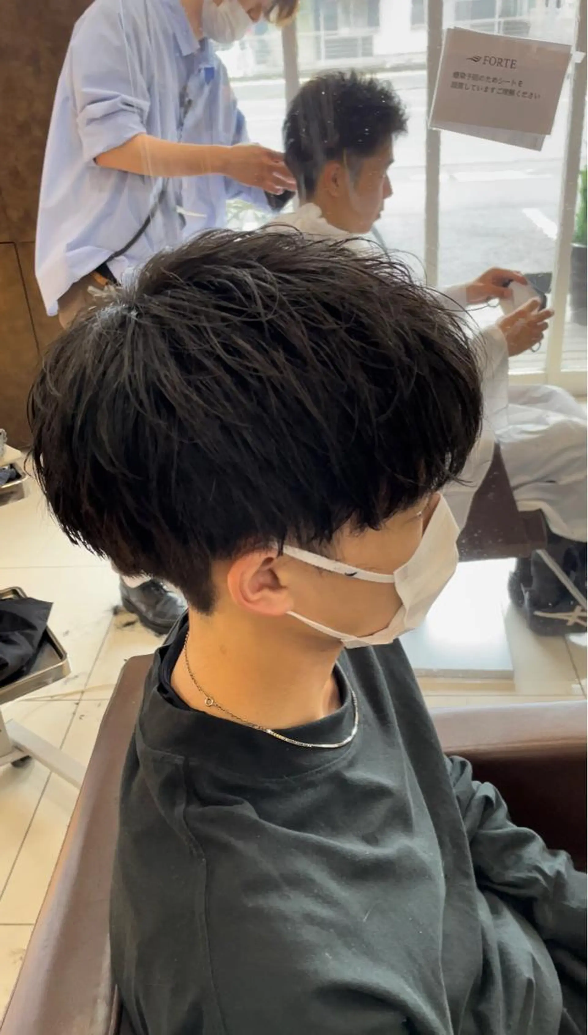 ショート パーマ メンズ 静岡/草薙パーマ メンズバレイヤージュのヘアスタイル