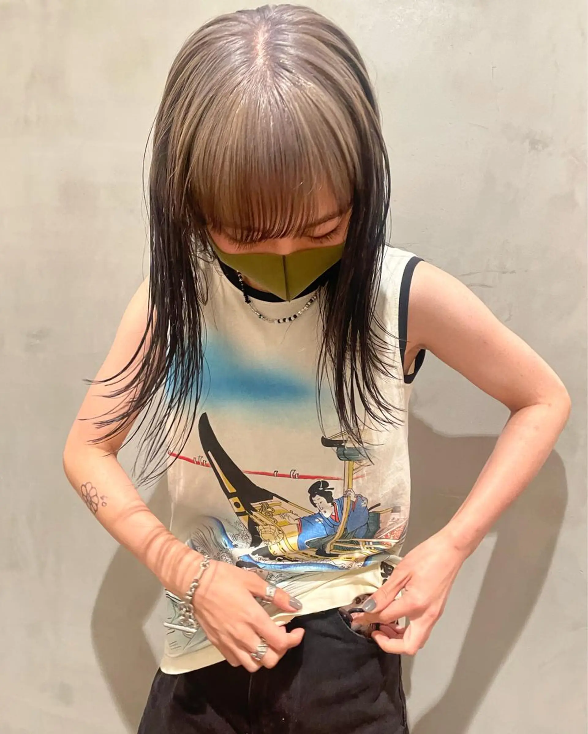 ミディアム カラー カット ヘアカラー トリートメント 優作 〜圧倒的信頼〜のヘアスタイル