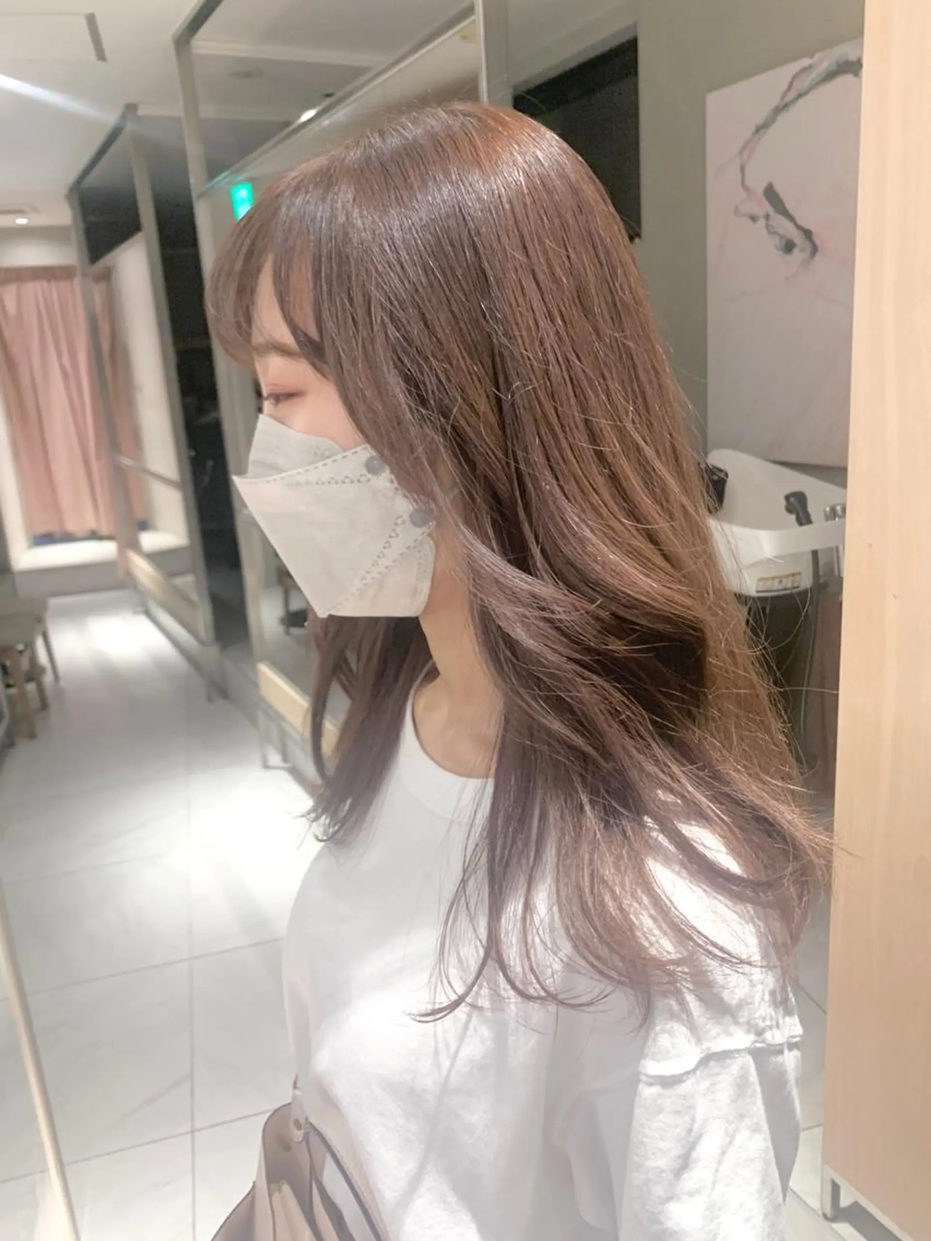 ロング カラー ベージュカラー ピンクカラー 🎀艶モテカラー🎀 彩季のヘアスタイル